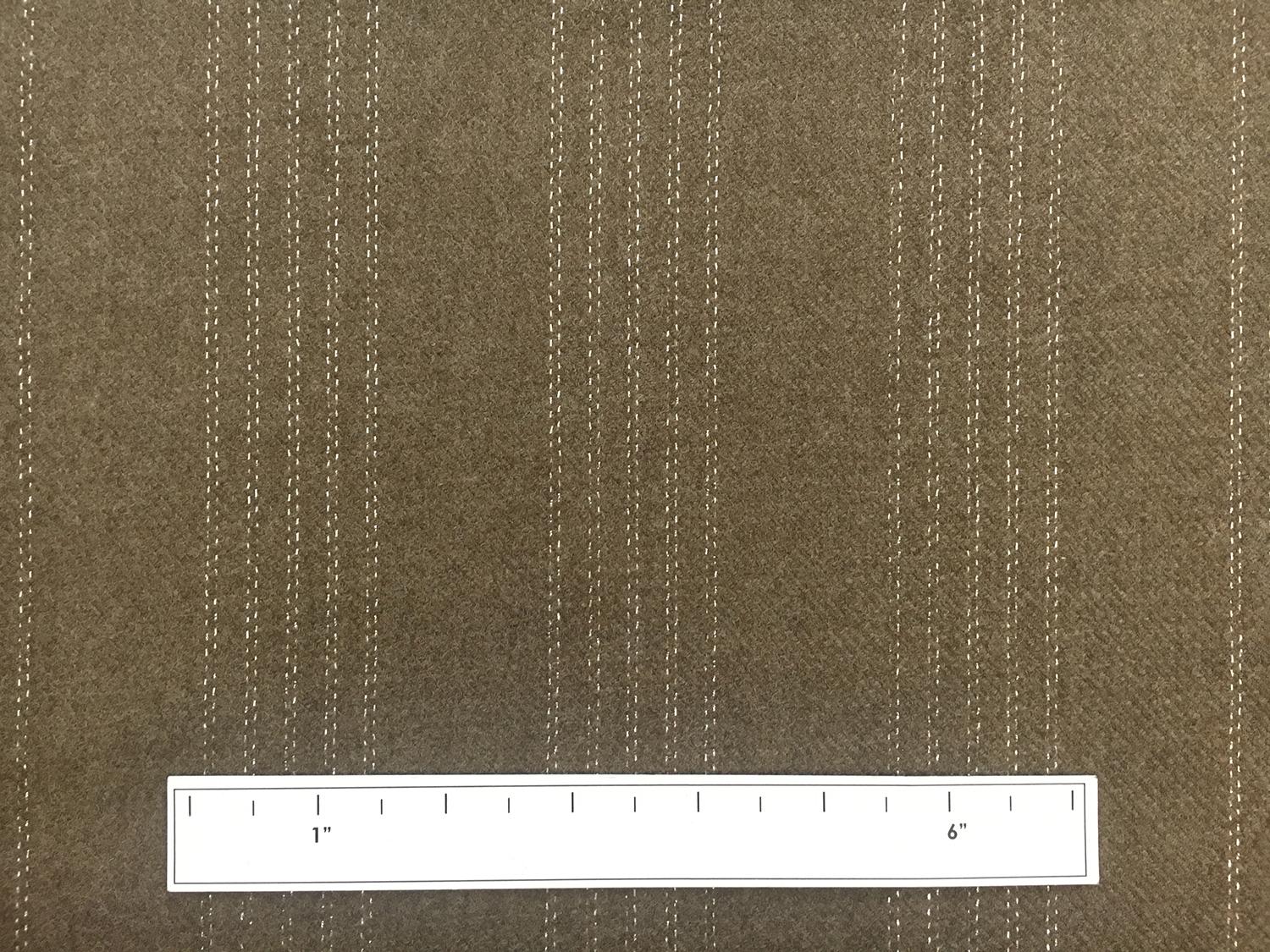 Wool and Lurex Stripe in Taupe Brown3