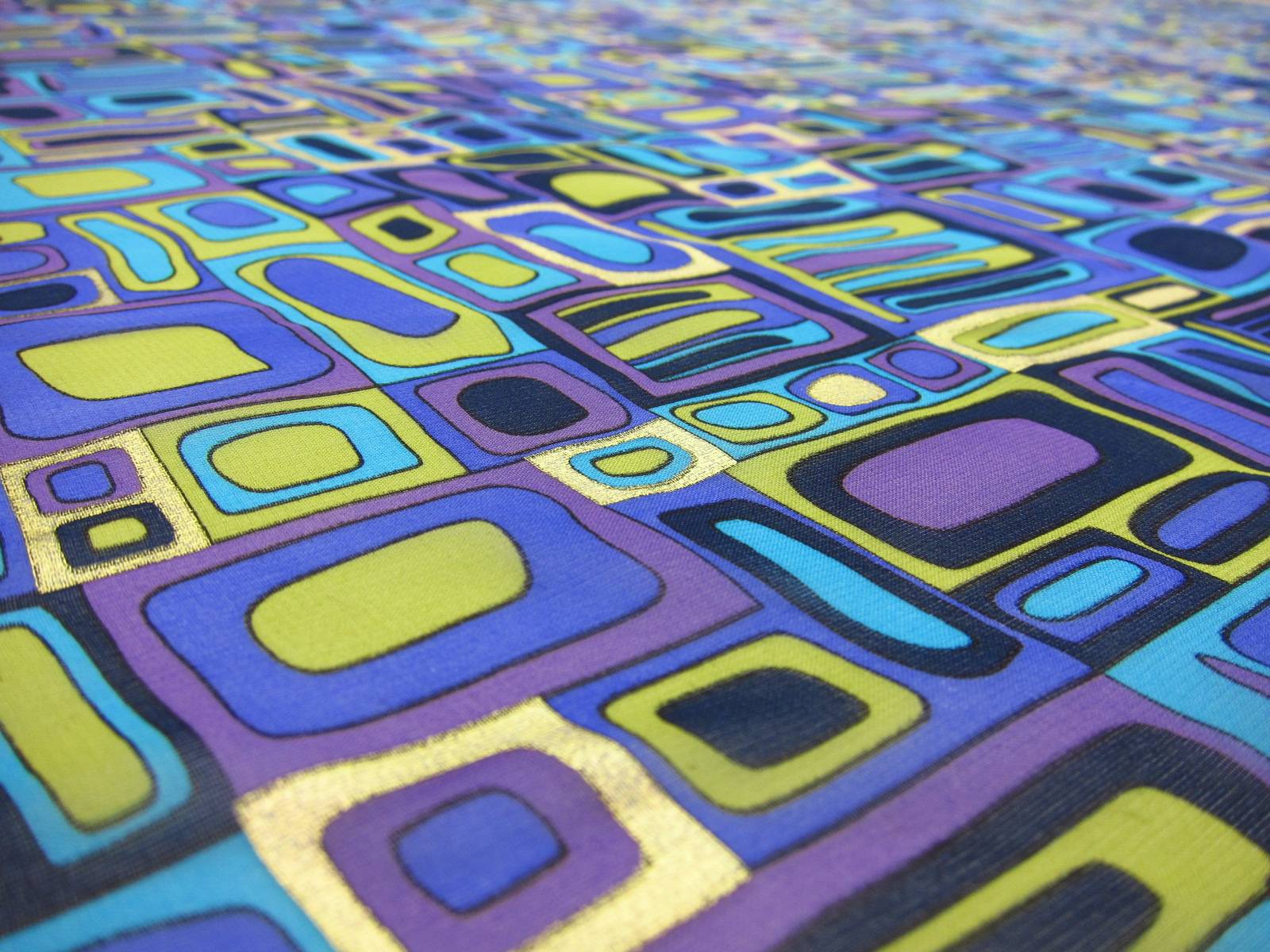 Metallic Printed Silk Chiffon2