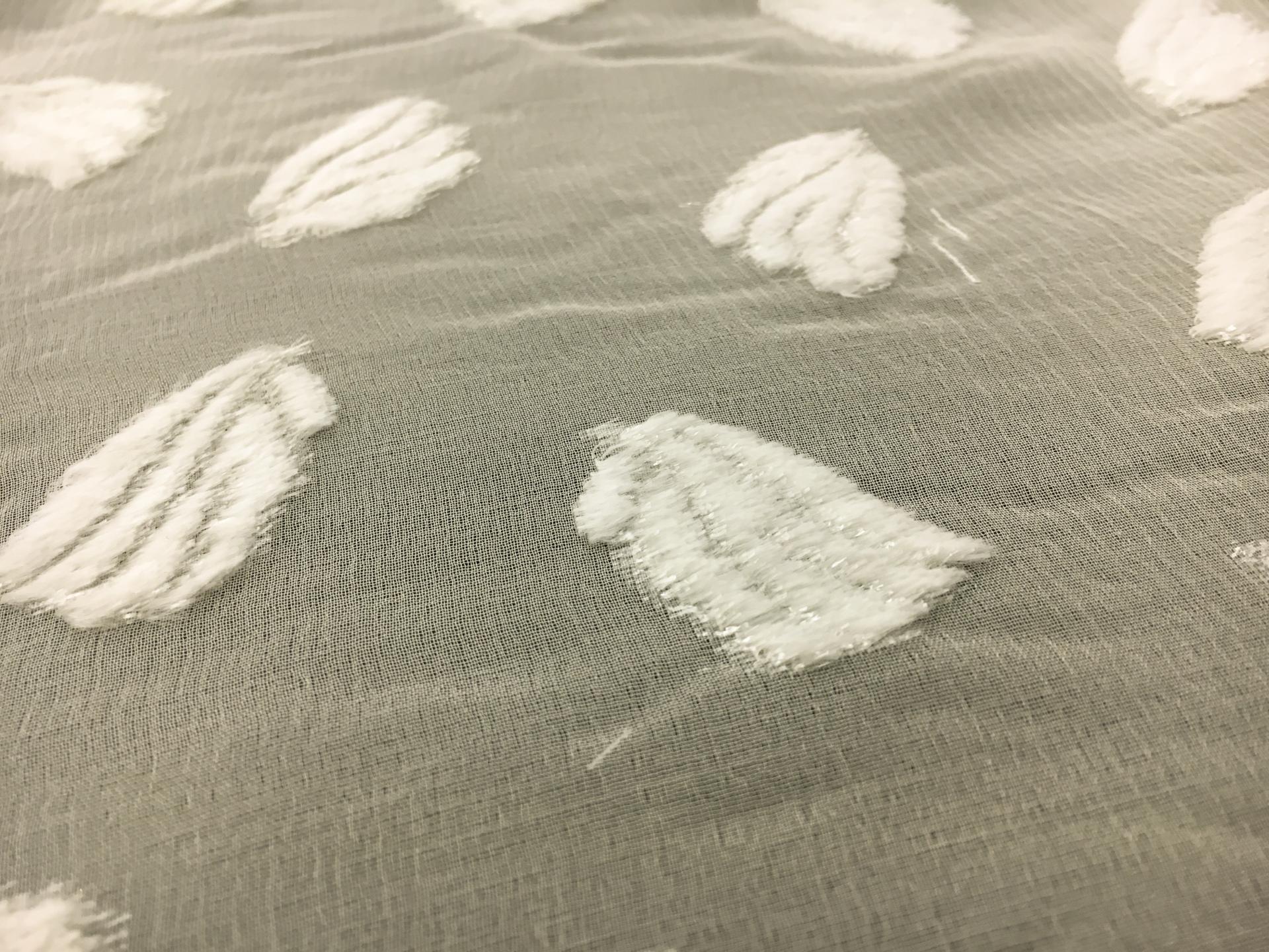 French Silk and Lurex Burnout Velvet with Falling Leaves2