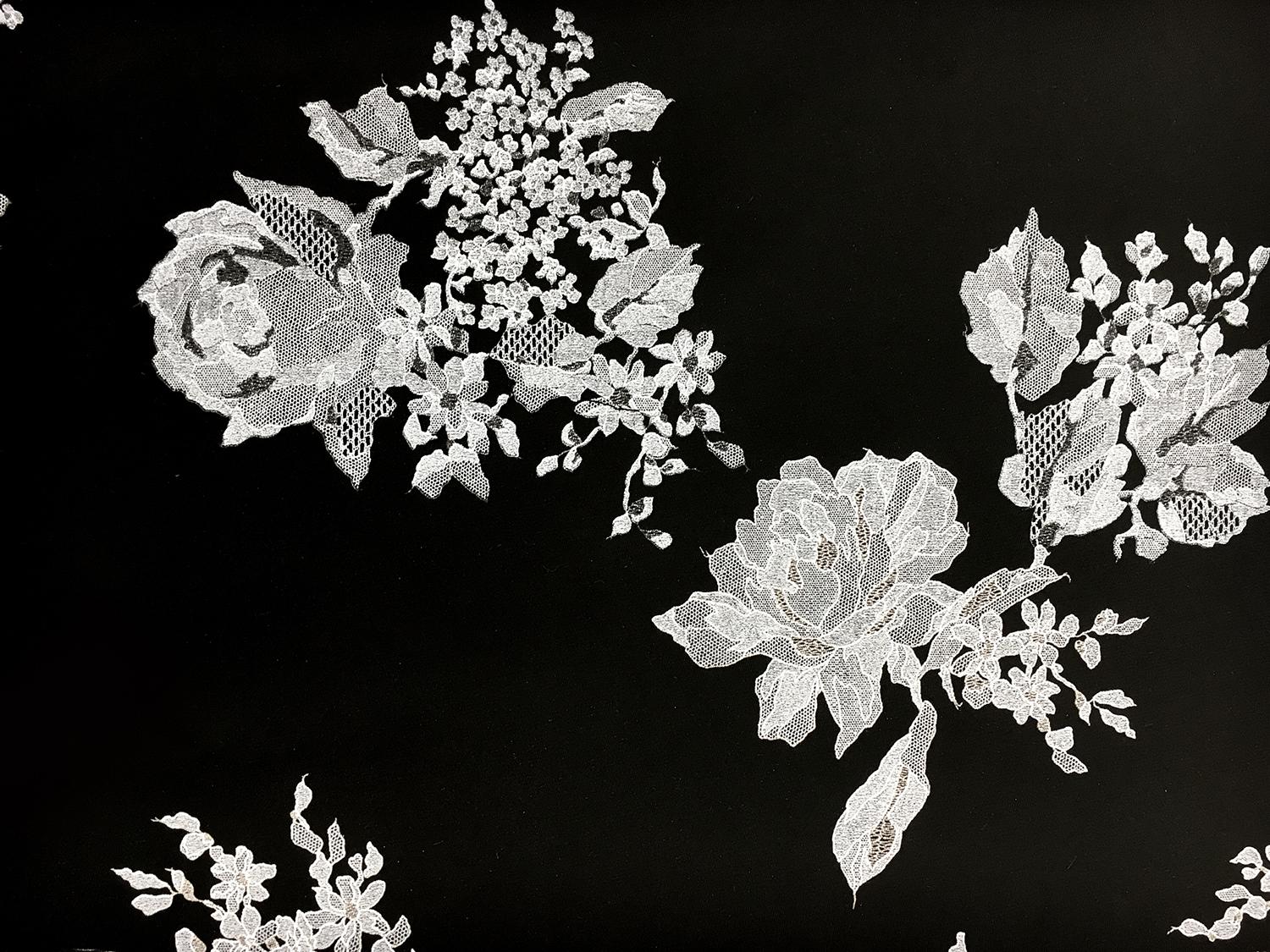 Polyester Silk Blend Double Face Appliqued Zibelline0