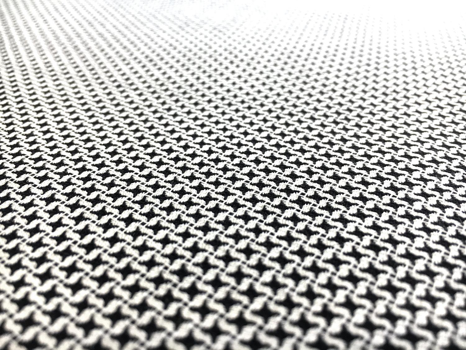 Italian Stretch Wool Novelty Suiting in Black and White2