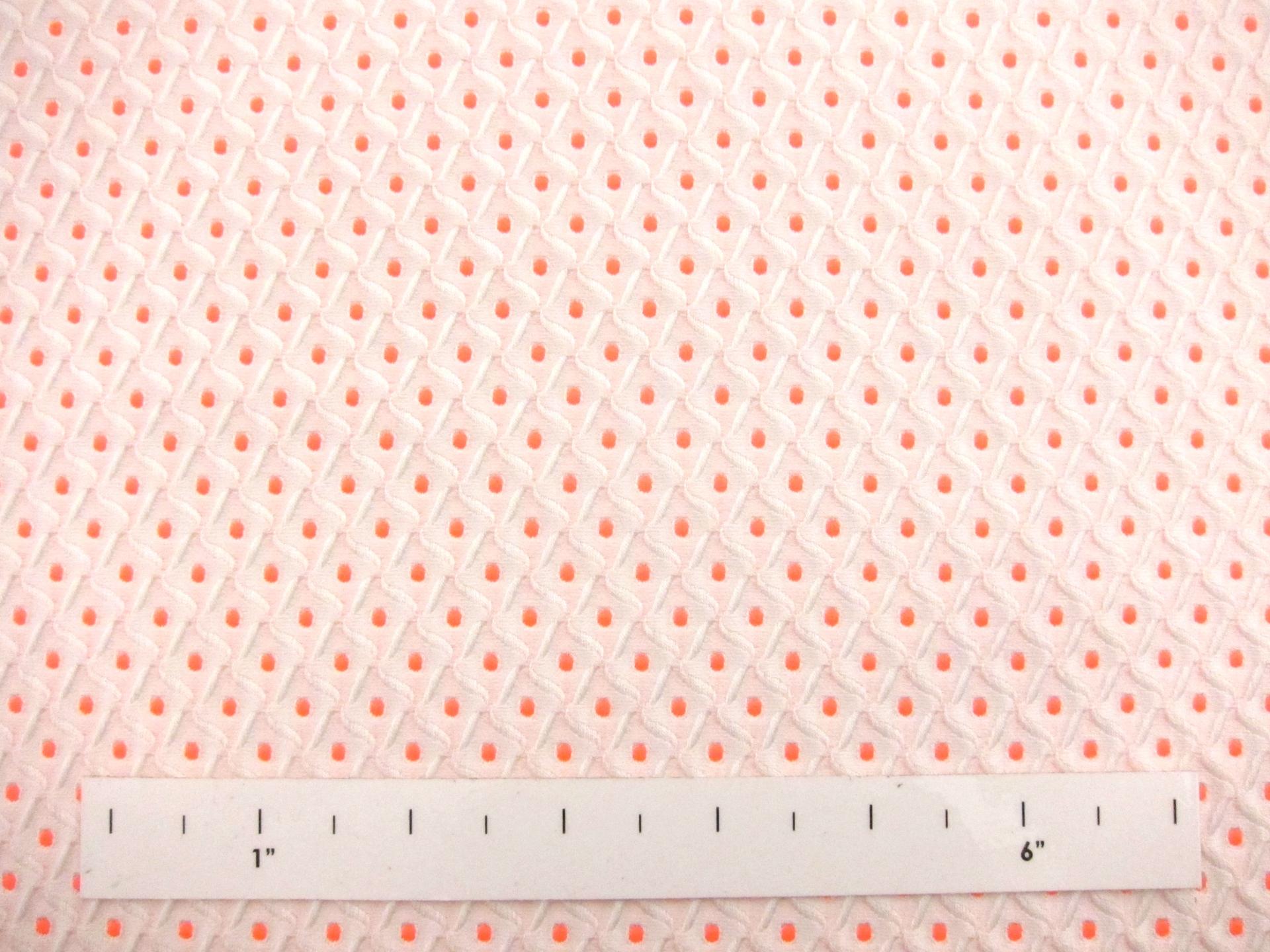 Cotton Blend Brocade (in Neon Red)1