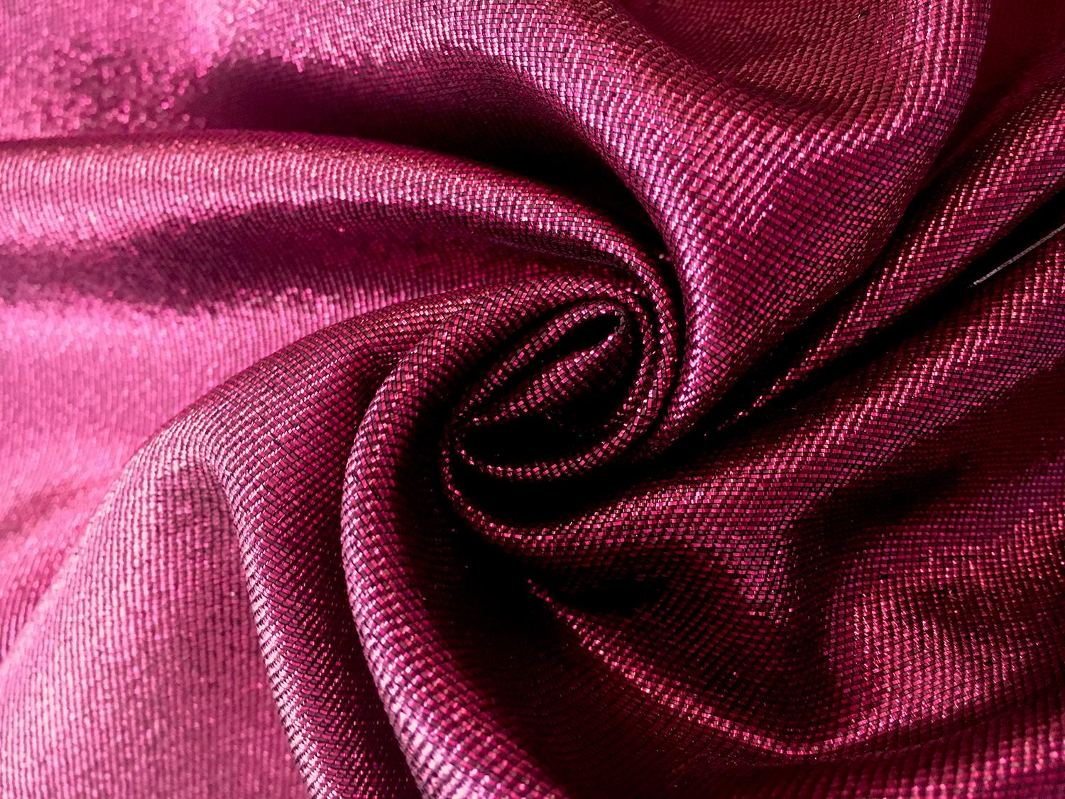 Silk and Polyester Lamé Crepe0