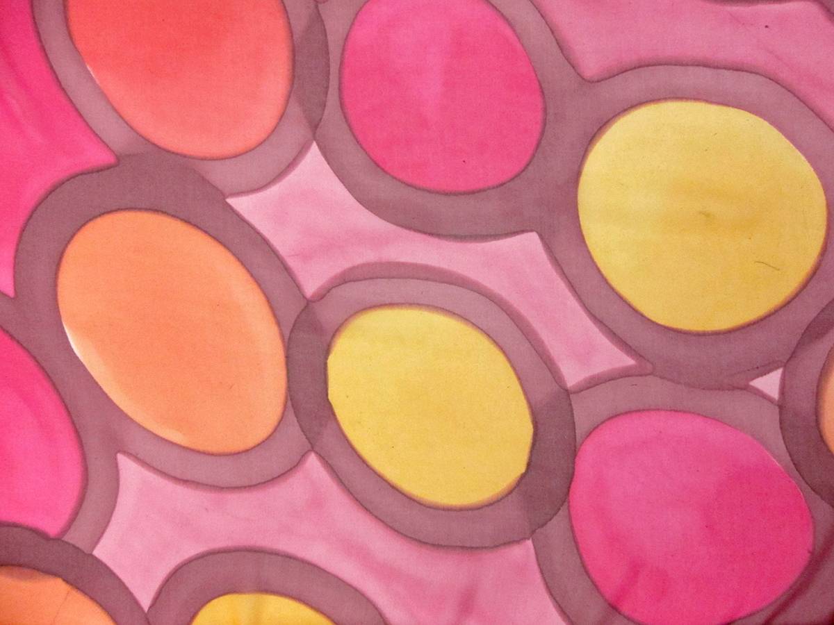 French Hand Painted Chiffon0