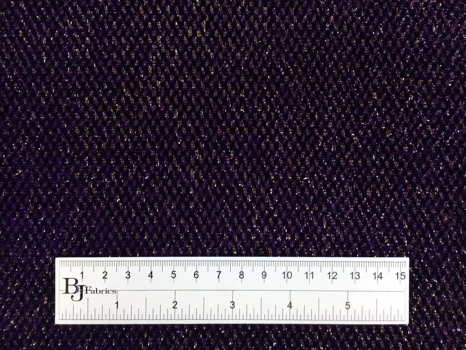 Silk Lurex Novelty Velvet in Purple Gold3