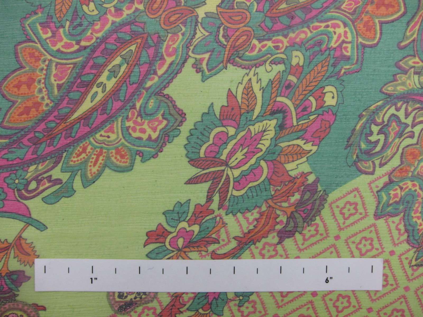 Printed Silk Crinkle Chiffon0
