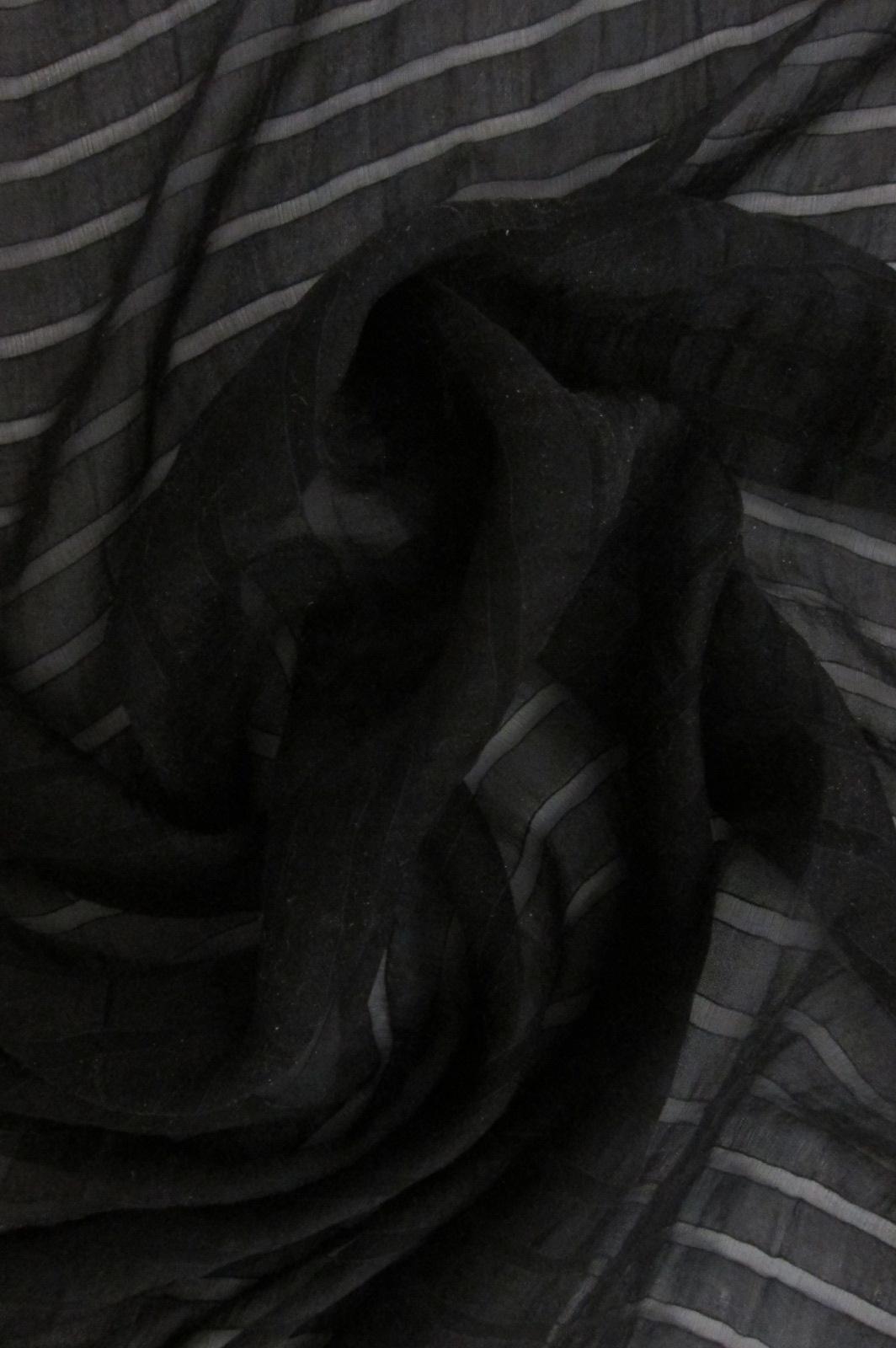 Silk Shadow Stripe Chiffon3