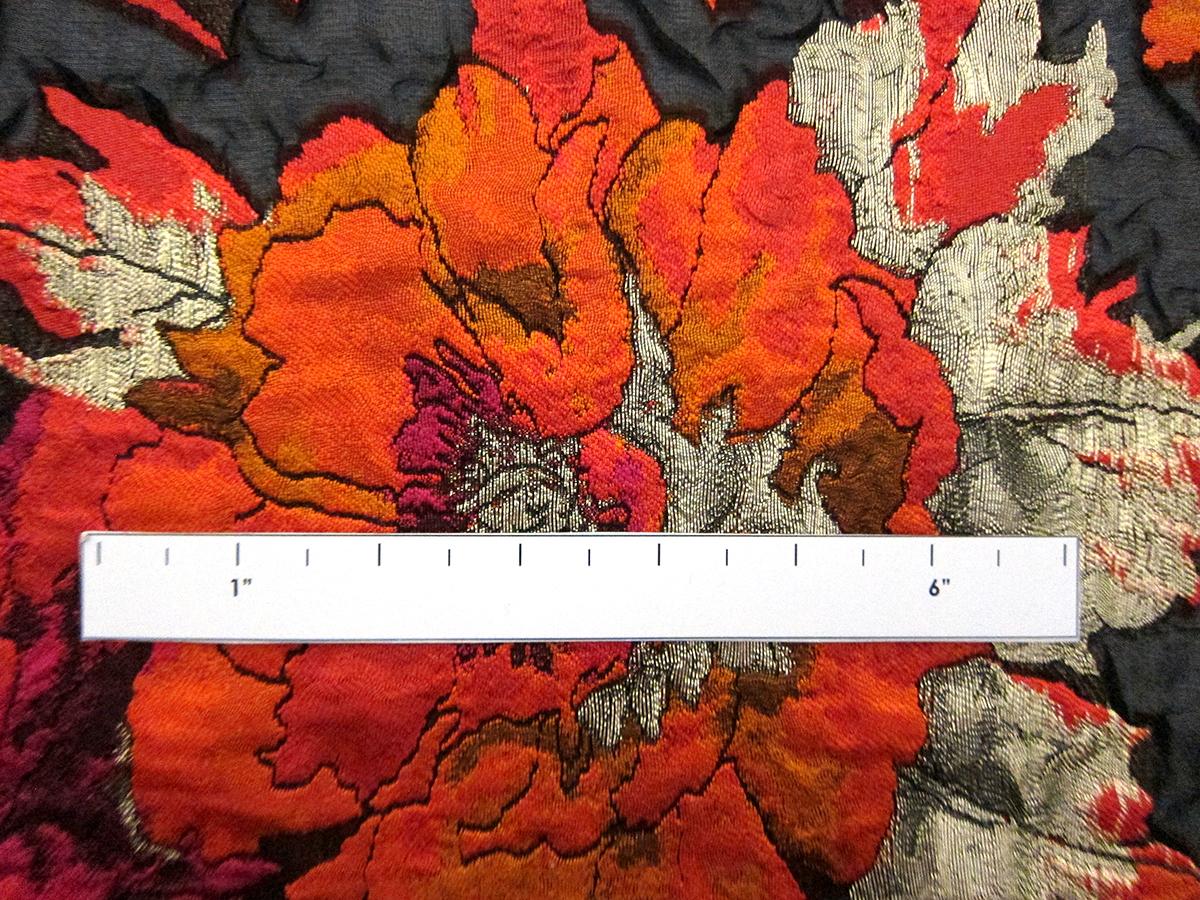 Silk Blend Metallic Fil Coupé Cloqué2