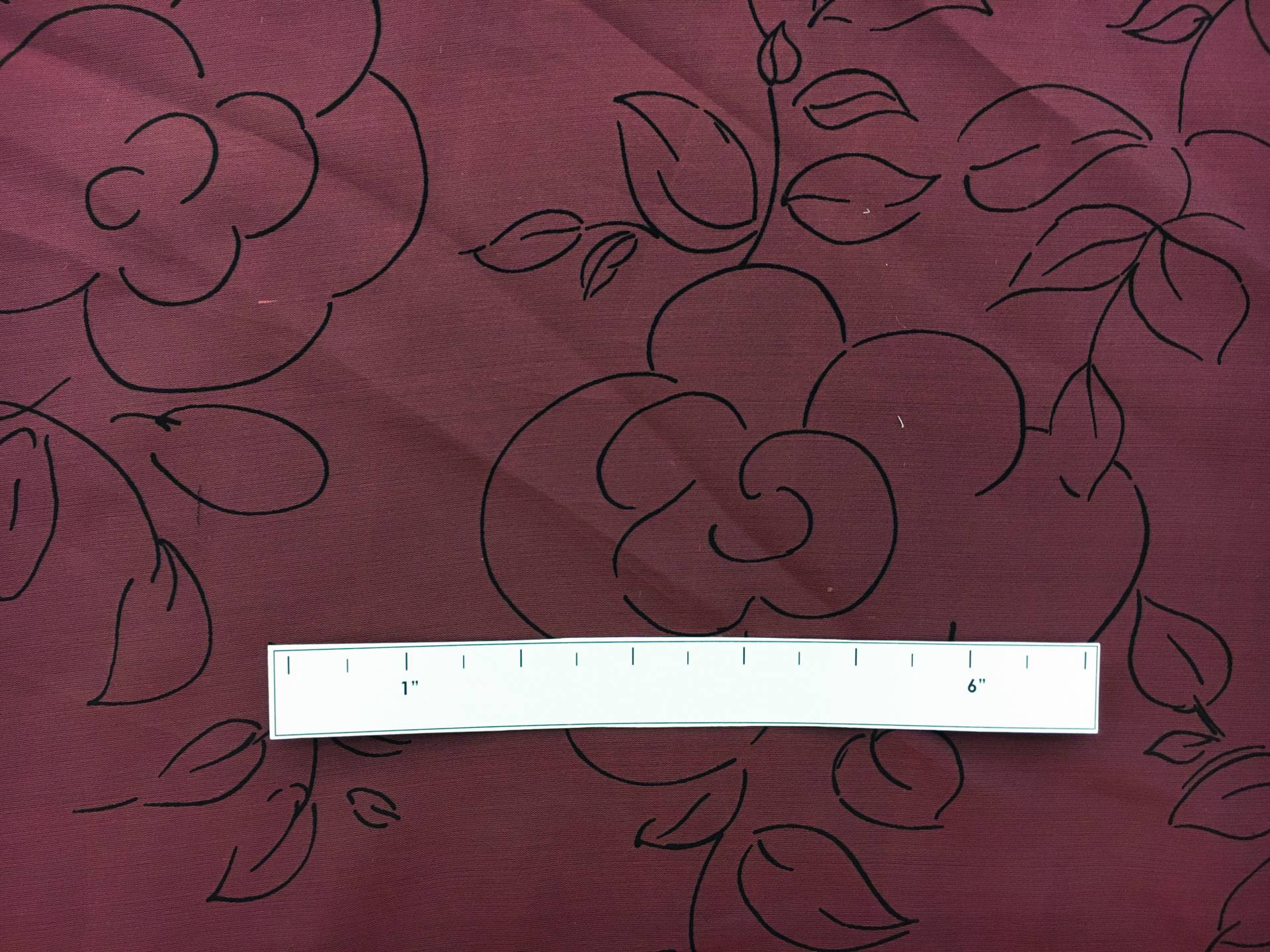 Printed Chiffon with Sketched Flowers1