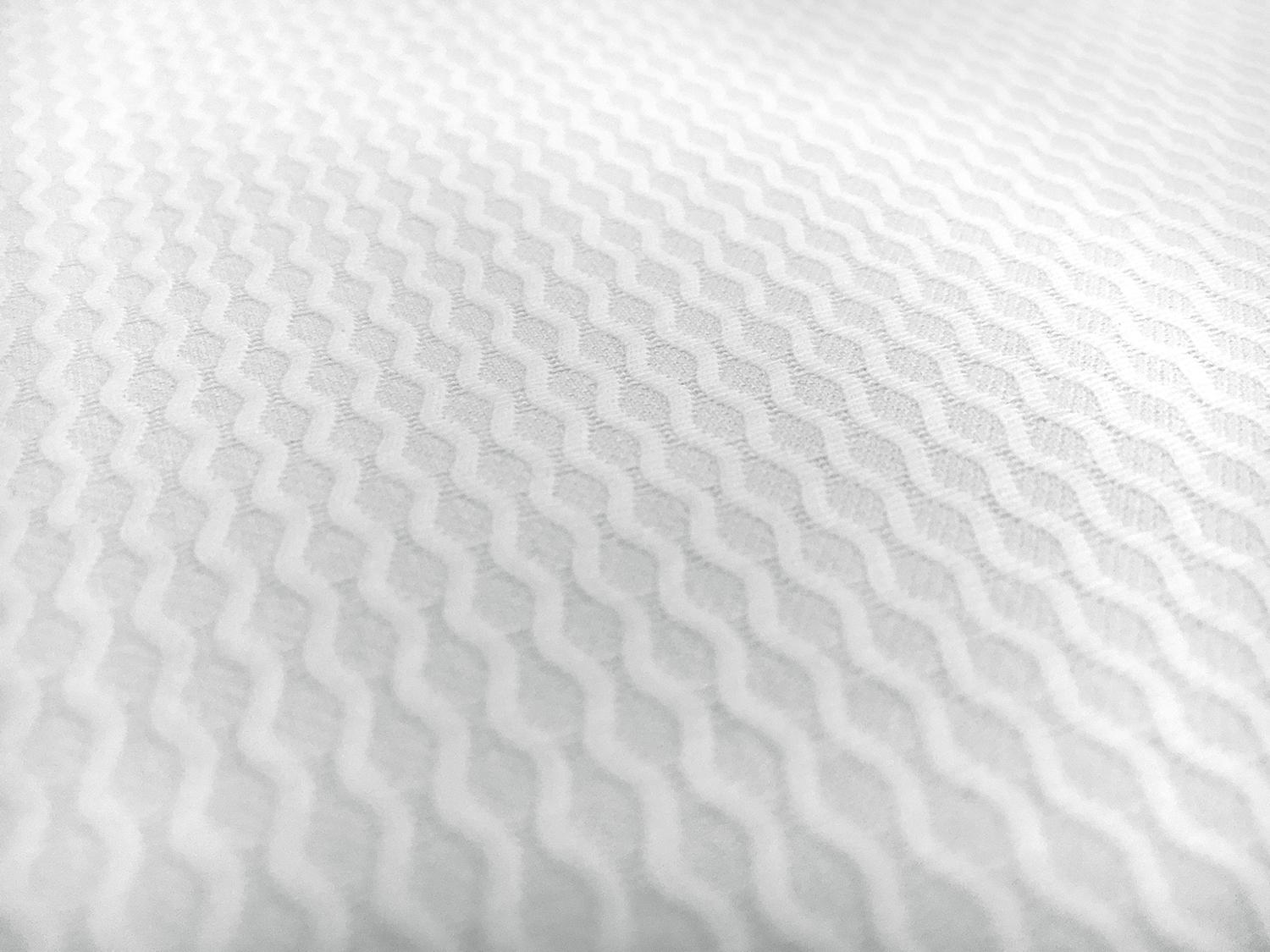 Pima Cotton Super Bull's Eye Pique in White0