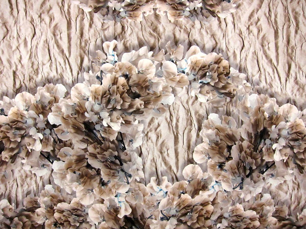 Printed Silk Gazar0