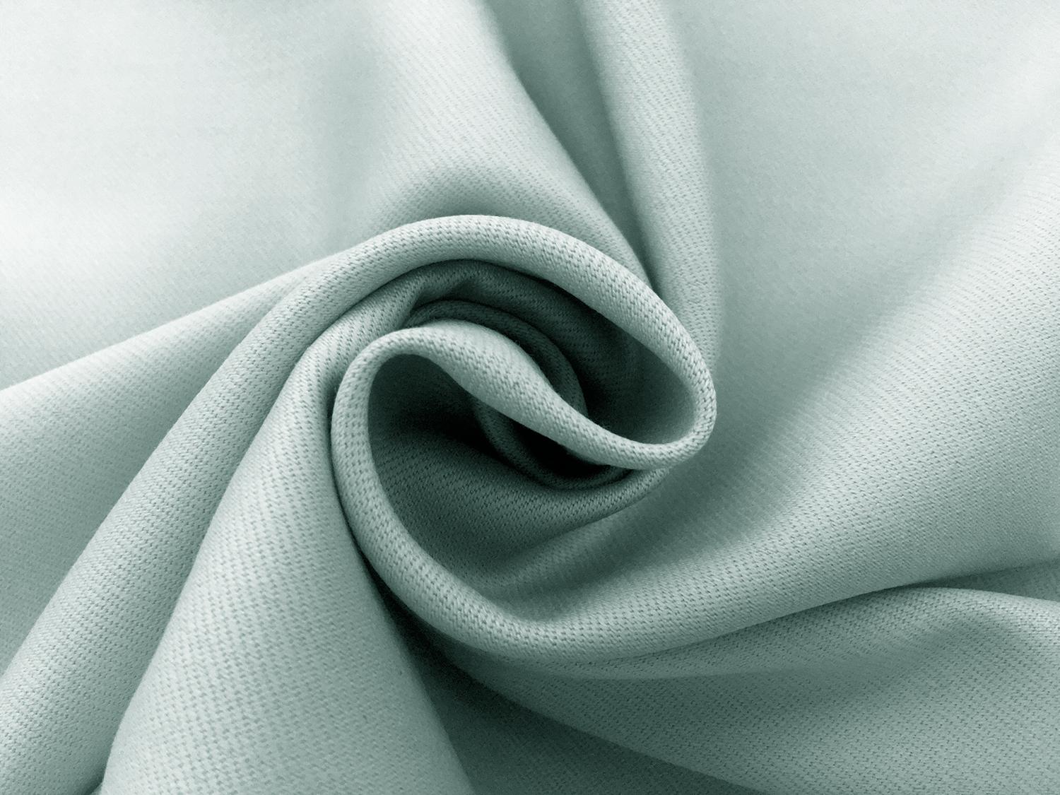 Italian Wool Satin Faille in Aquamarine1