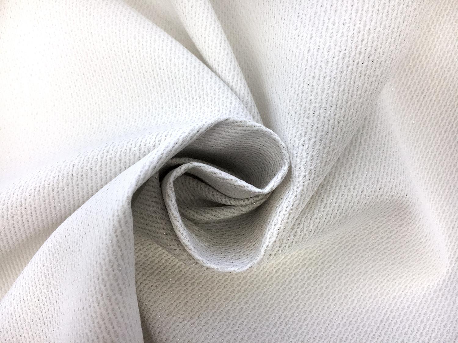 Swiss Cotton Lurex Birdseye Pique1