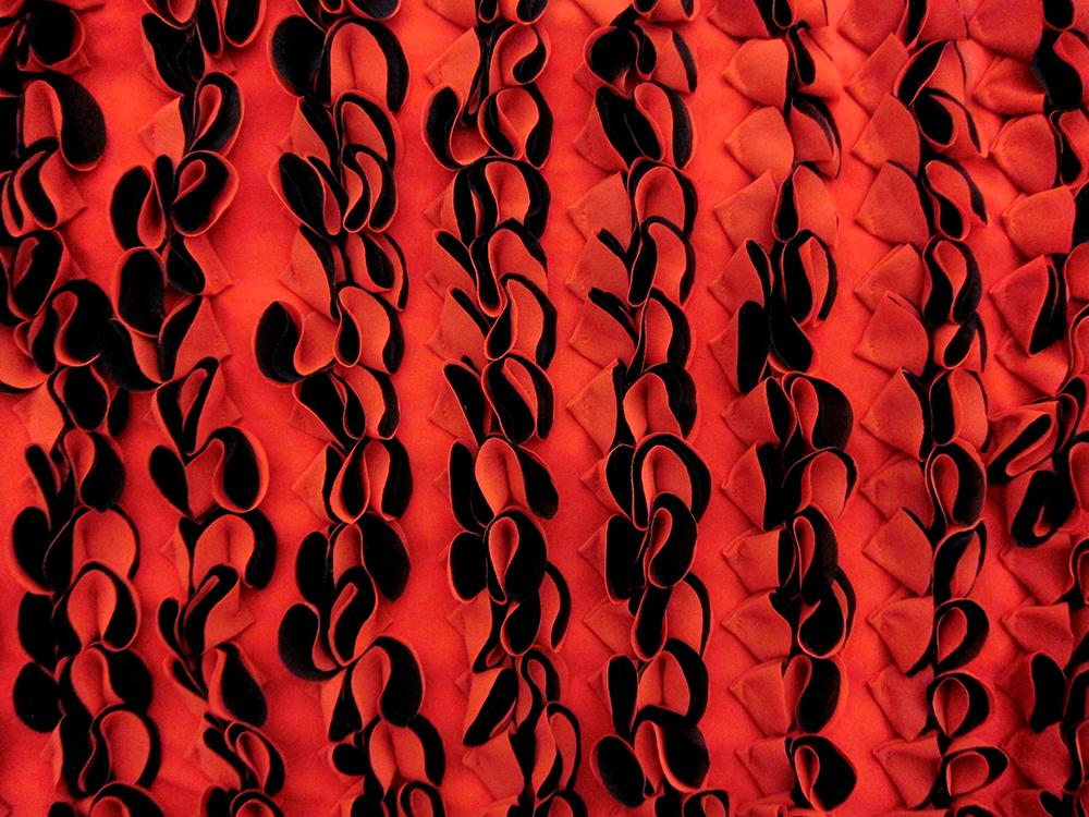 Novelty Samba Polyester Georgette Ruffles