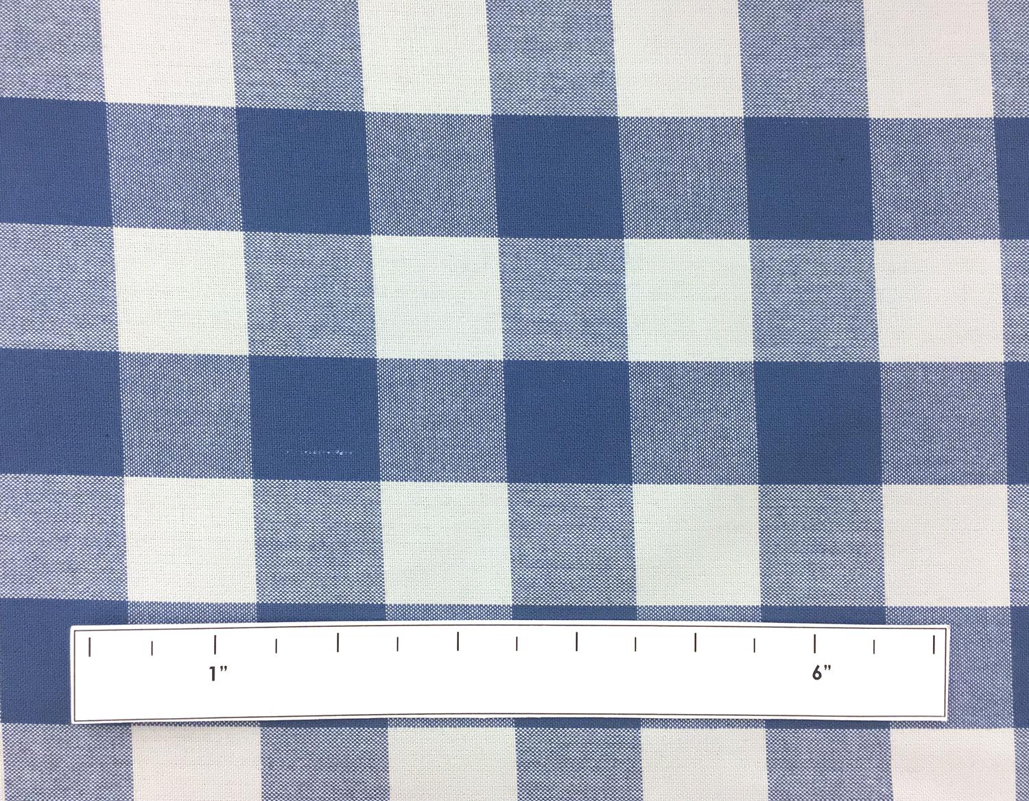 Carolina Cotton Gingham in Denim1