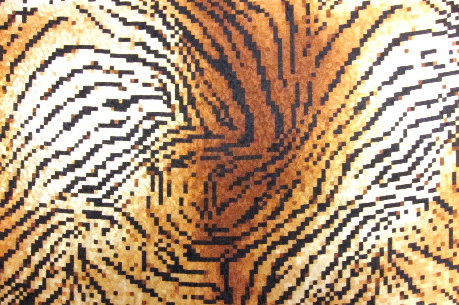 Printed Silk Jacquard0