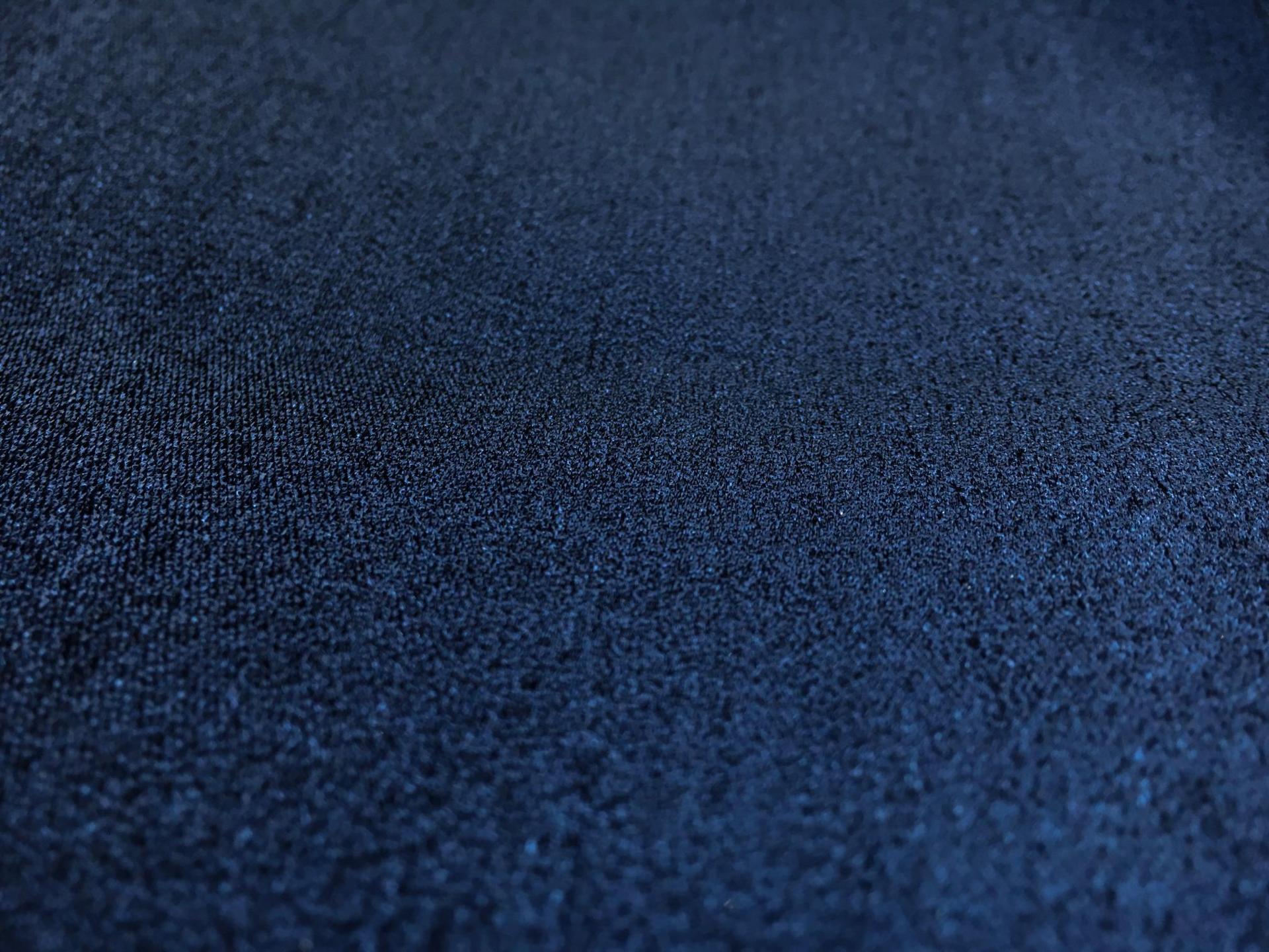 Silk Blend Metallic Crepe in Deep Blue1