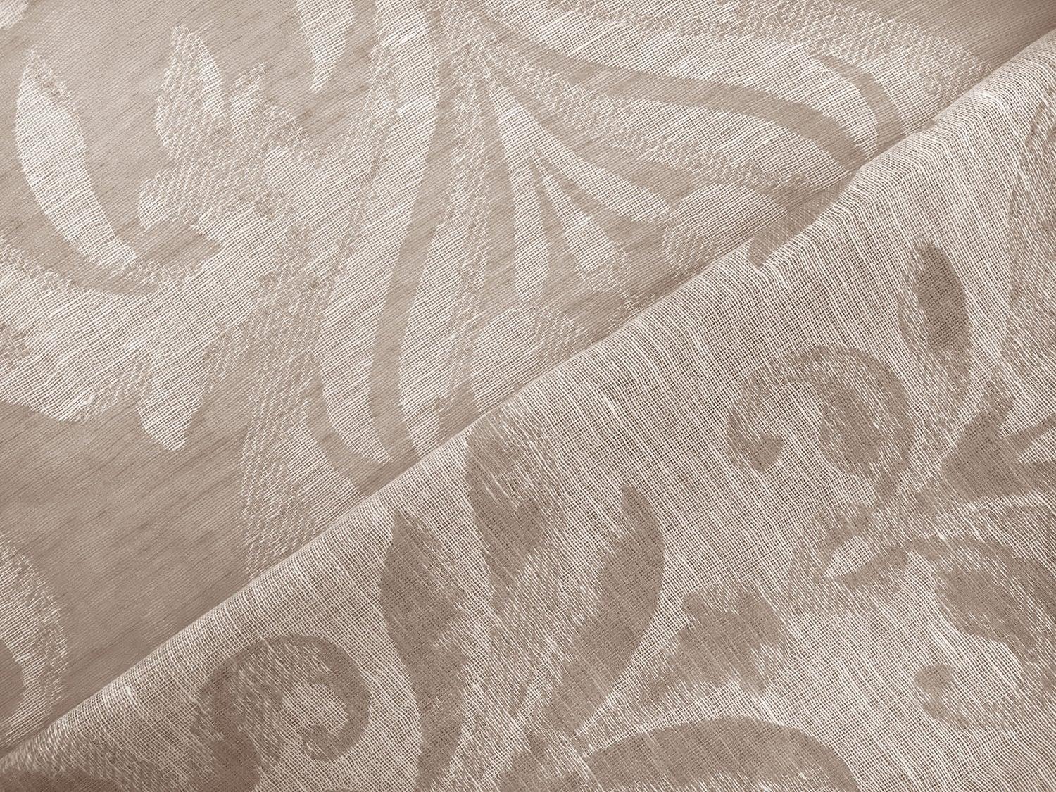 Poly Linen Double Gauze Filigree Damask in Blush5