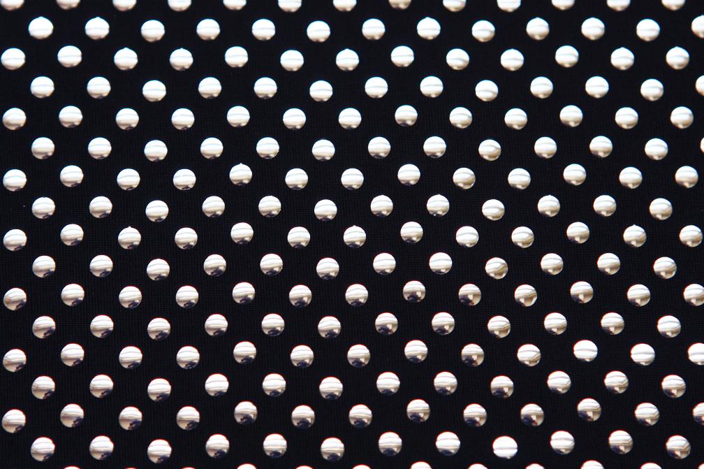 Poly Spandex with Metallic Dots2