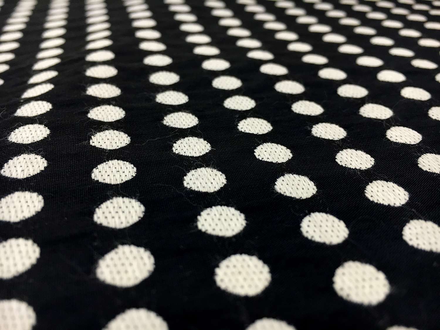 Cotton and Polyester Blend Woven Dot Brocade0