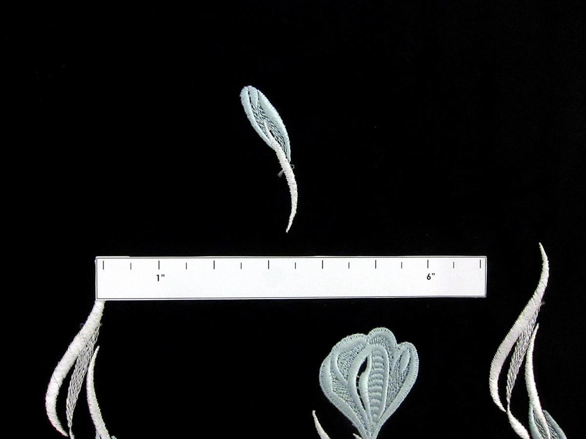 3D Flowers on Embroidered Tulle3