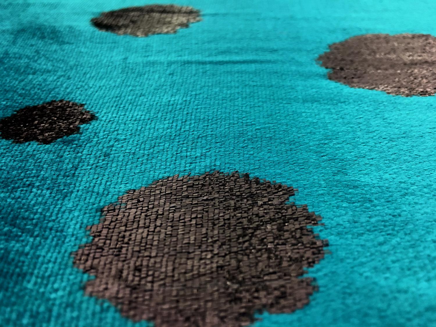 Silk Lurex Panné Velvet with Dots2