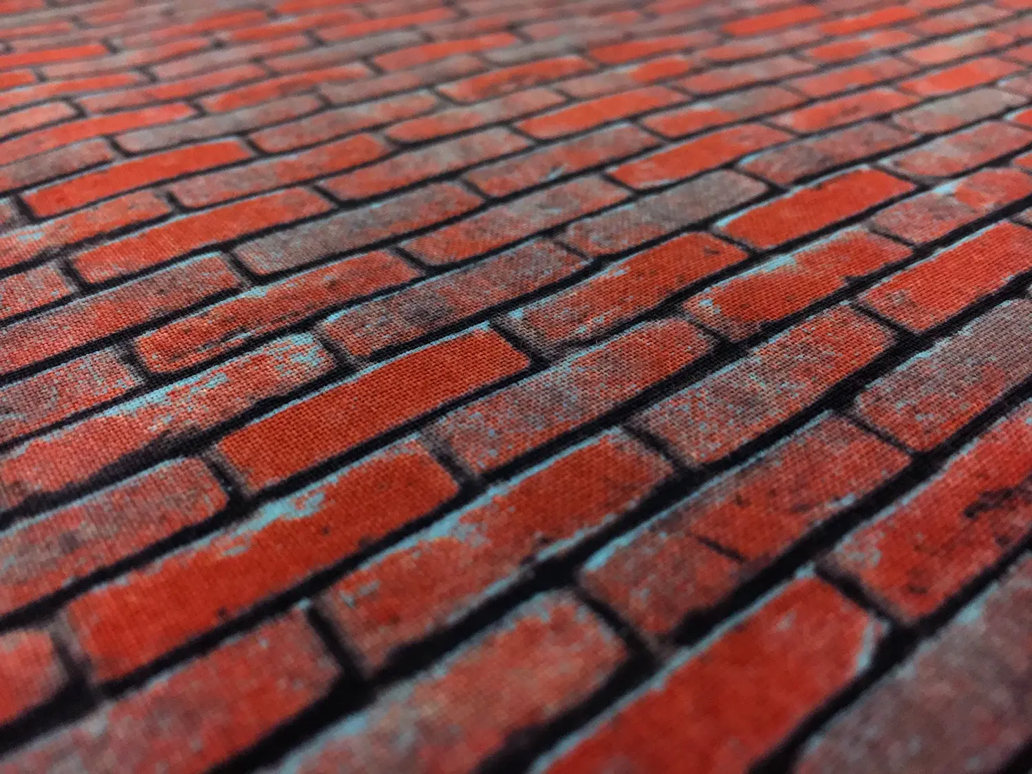 Cotton Broadcloth With Brick Wall Print2