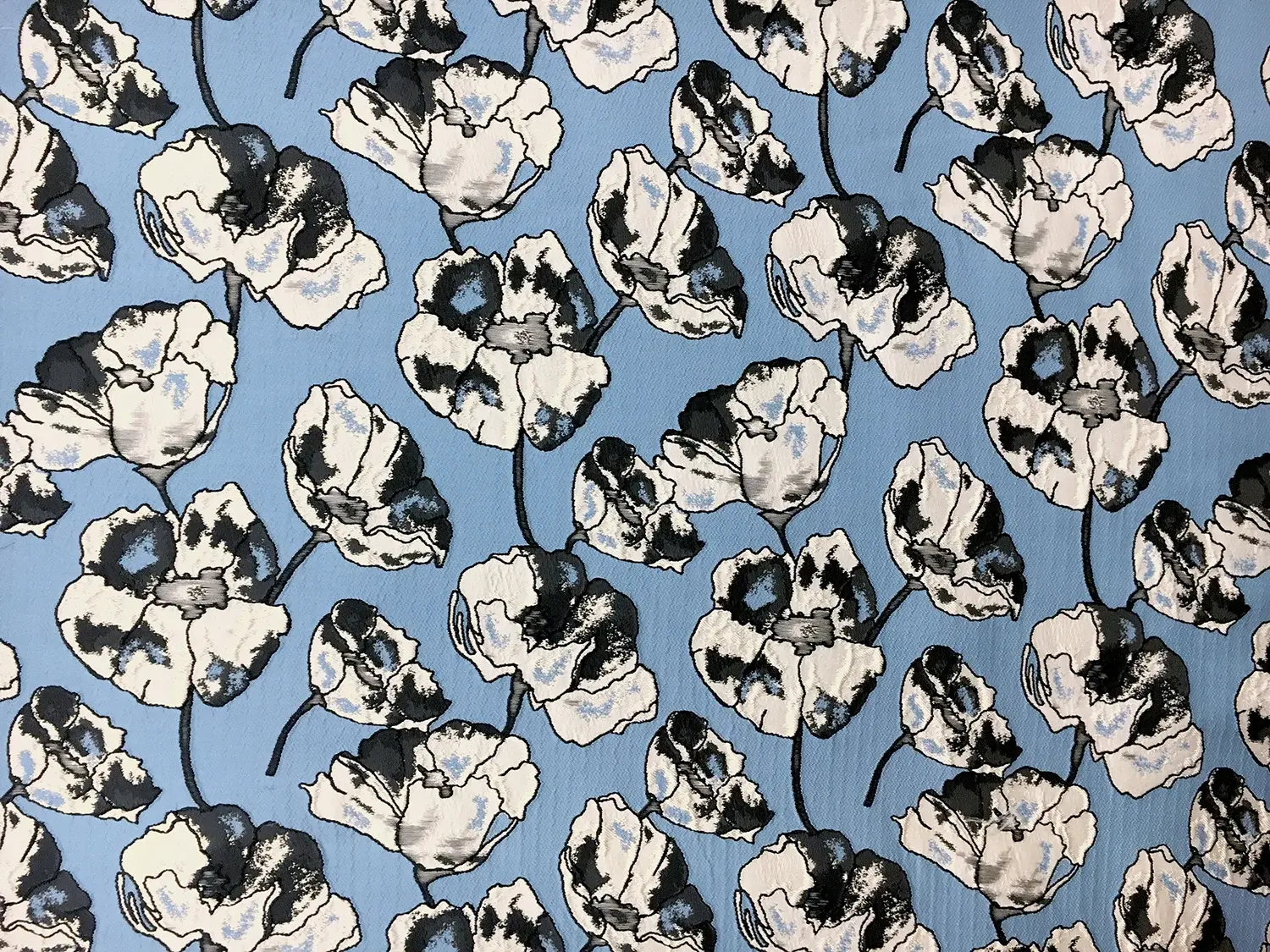 Floral Brocade with Poppies0