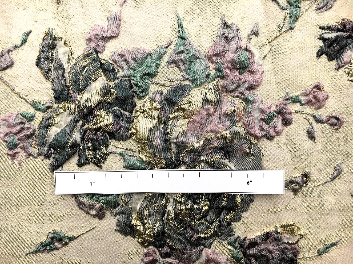 Metallic Floral Cloqué1