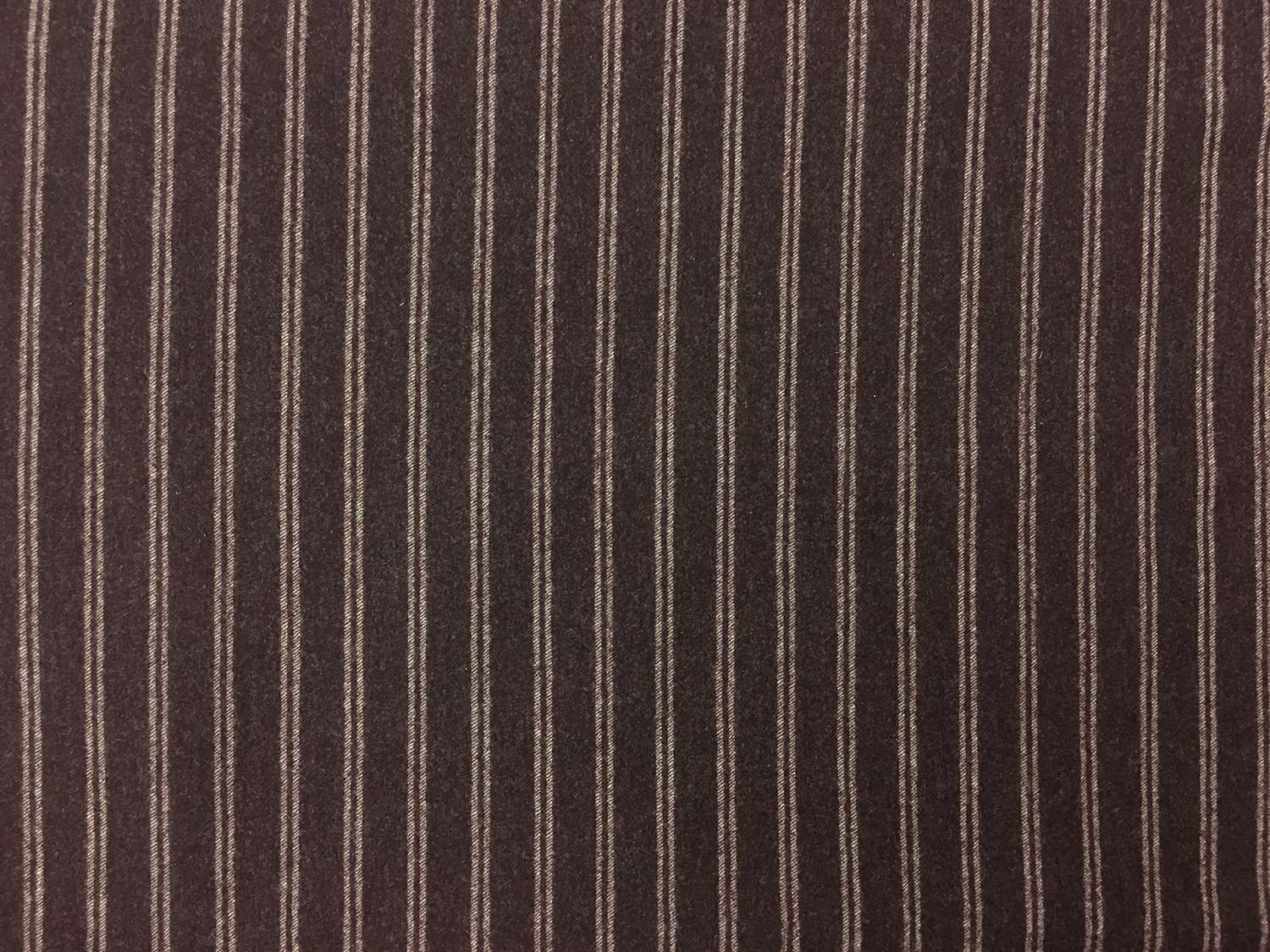 Italian Wool Blend Striped Flannel0