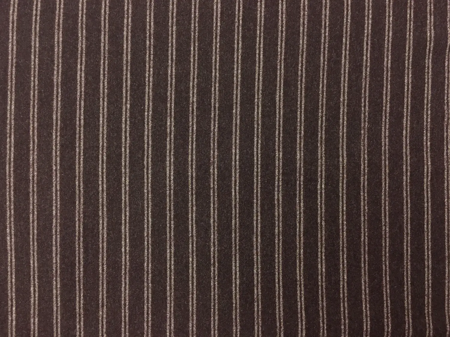 Italian Wool Blend Striped Flannel0