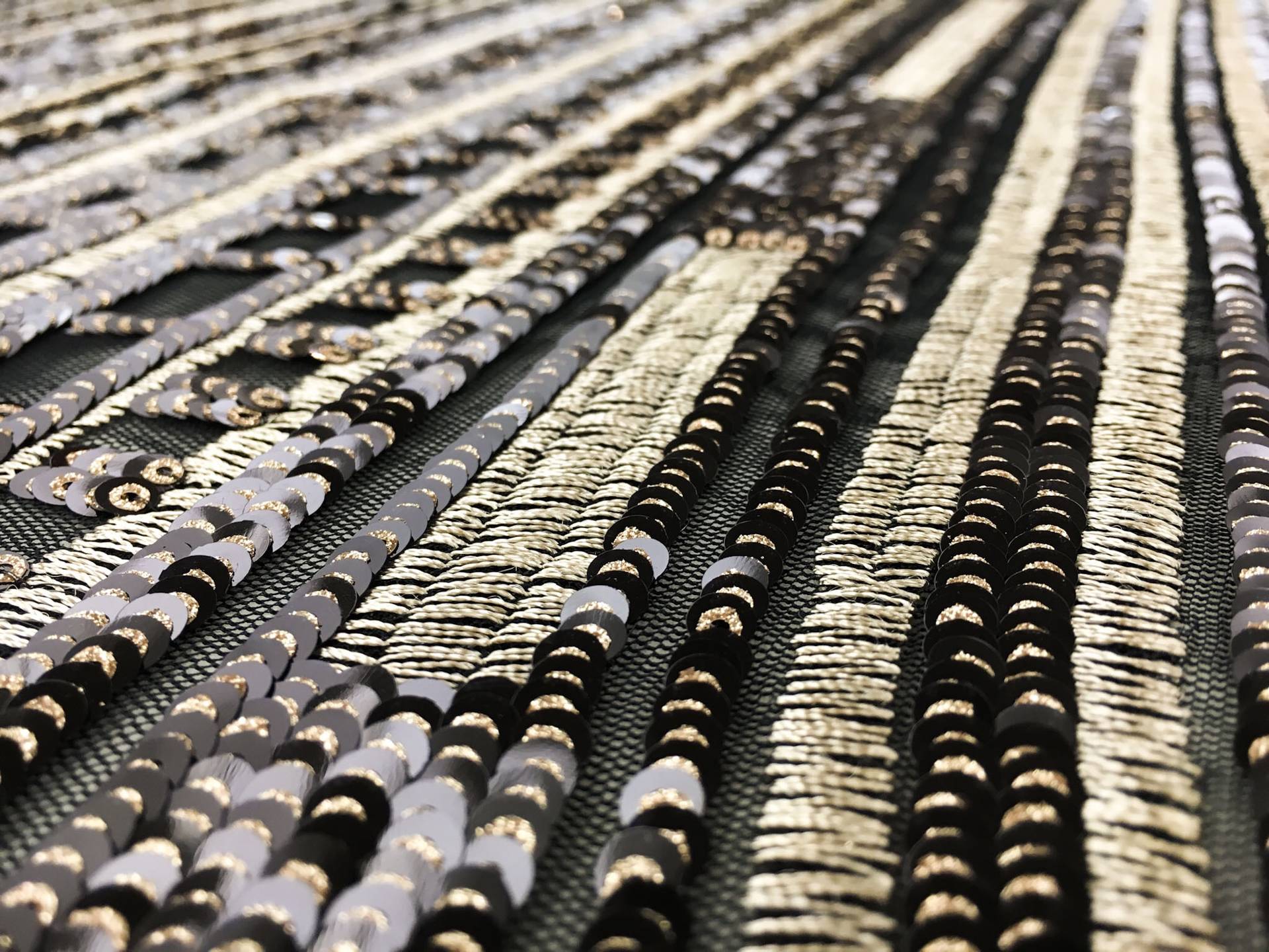 Metallic Embroidery and Sequins on Tulle3