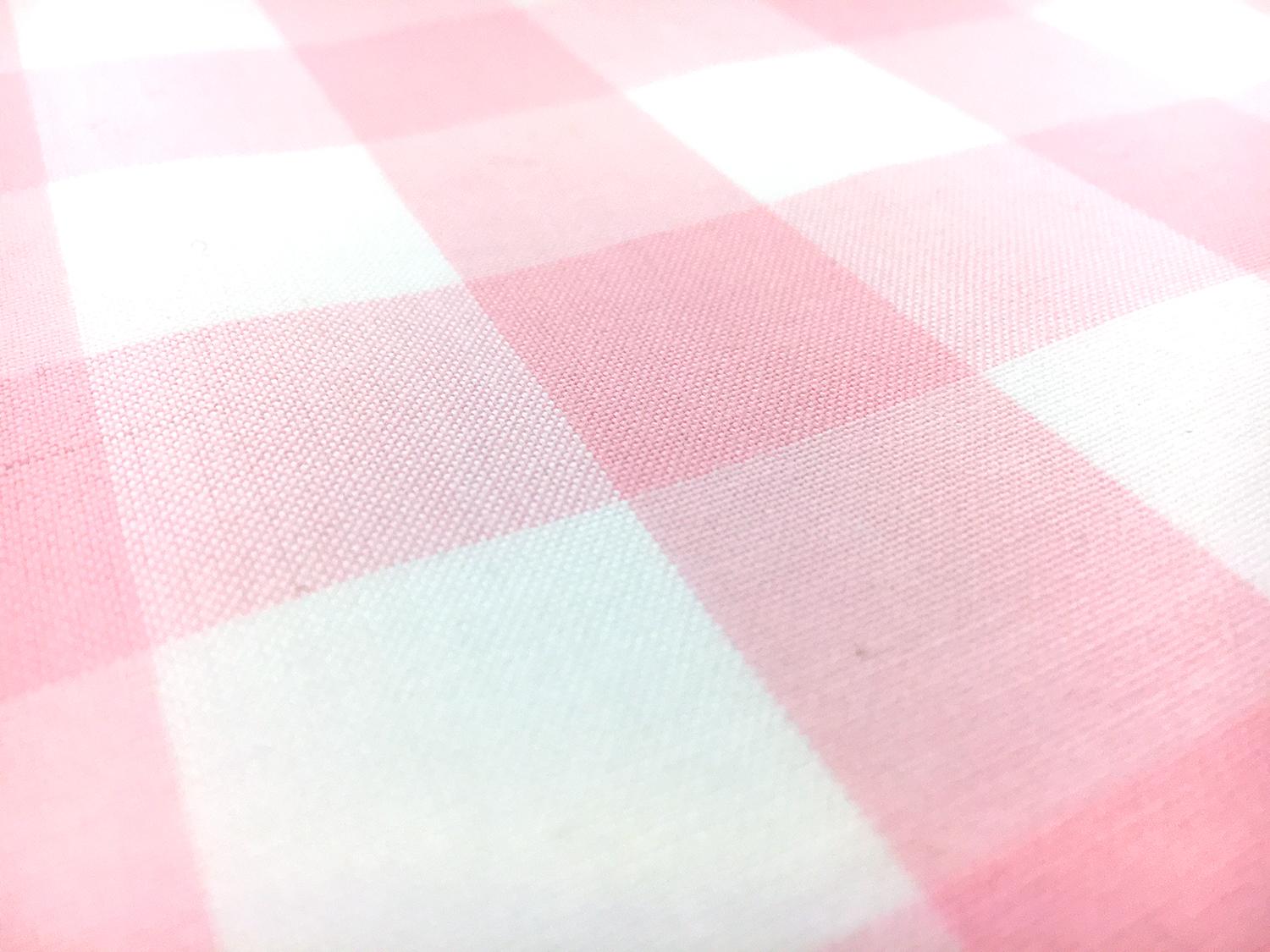 Carolina Cotton Gingham in Rose Petal2