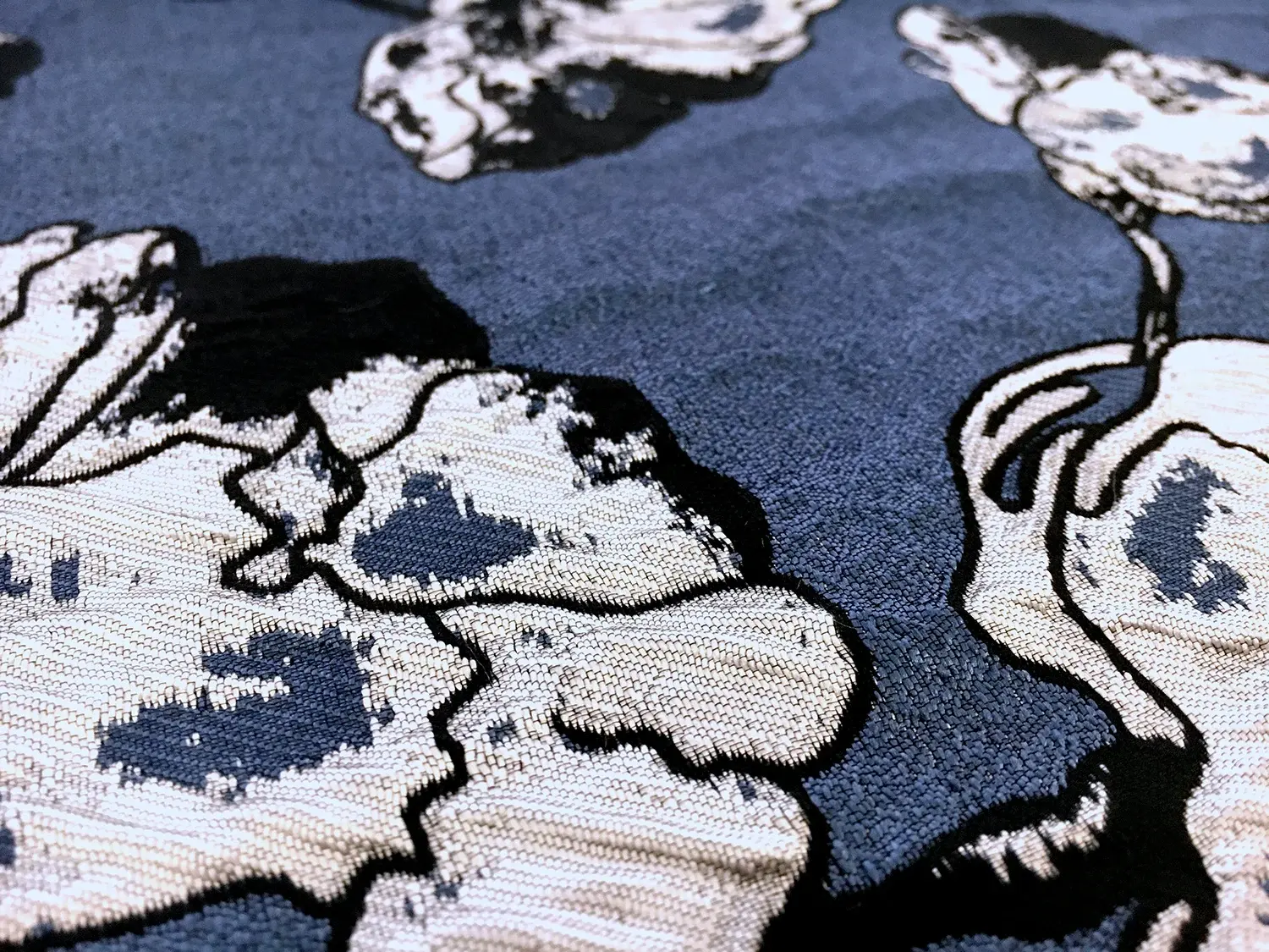 Silk Blend Jacquard Brocade with Florals2