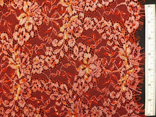 Beaded Metallic Chantilly Lace