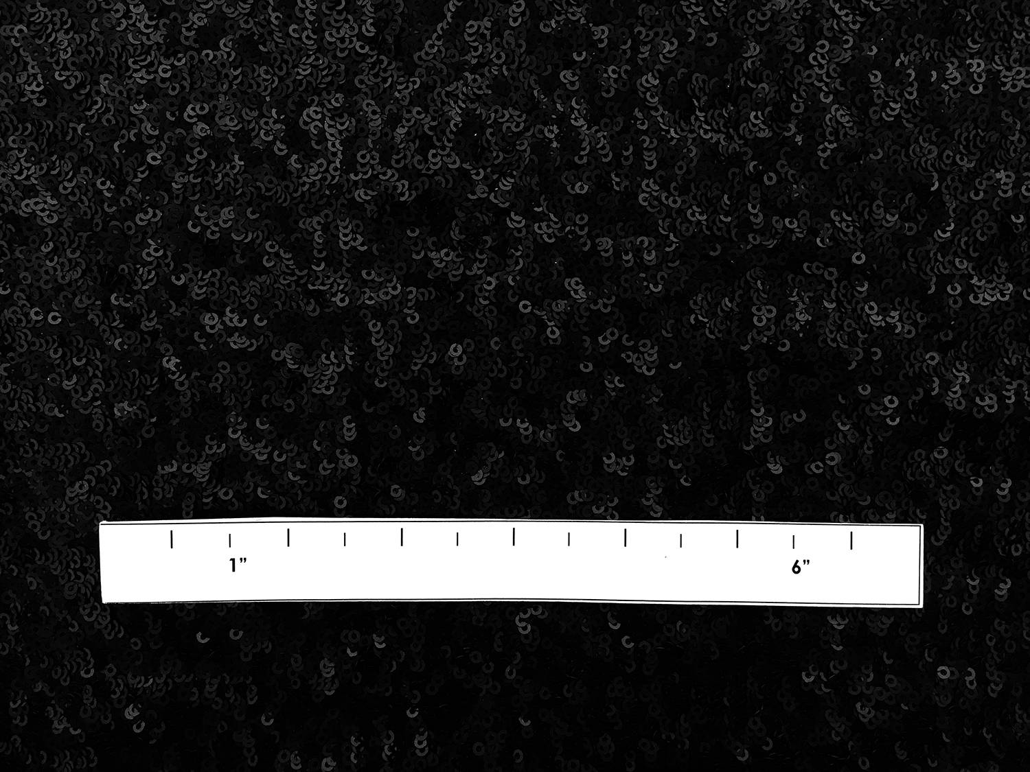 Mini Sequins on Stretch Tulle in Matte Black1
