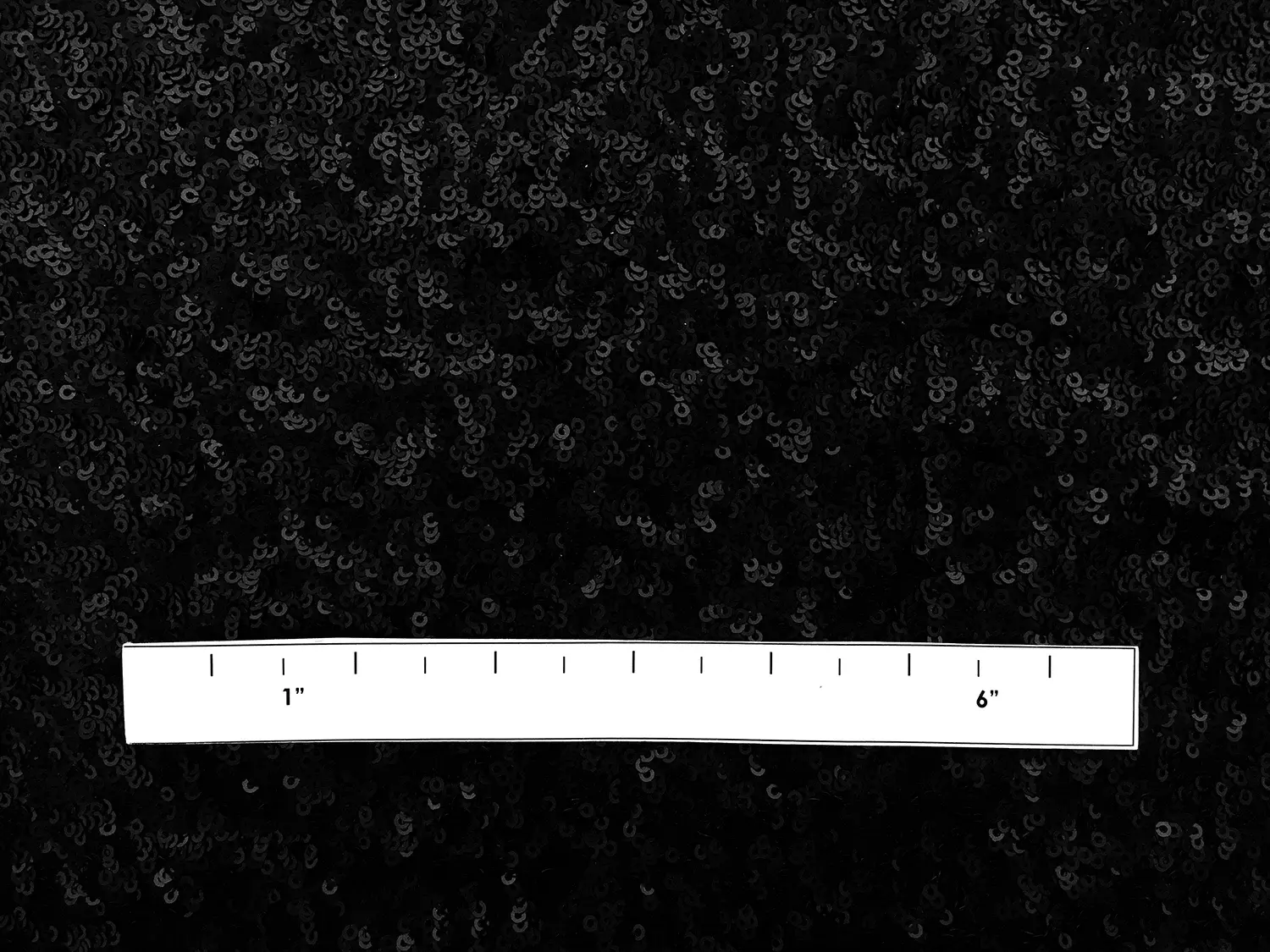 Mini Sequins on Stretch Tulle in Matte Black1