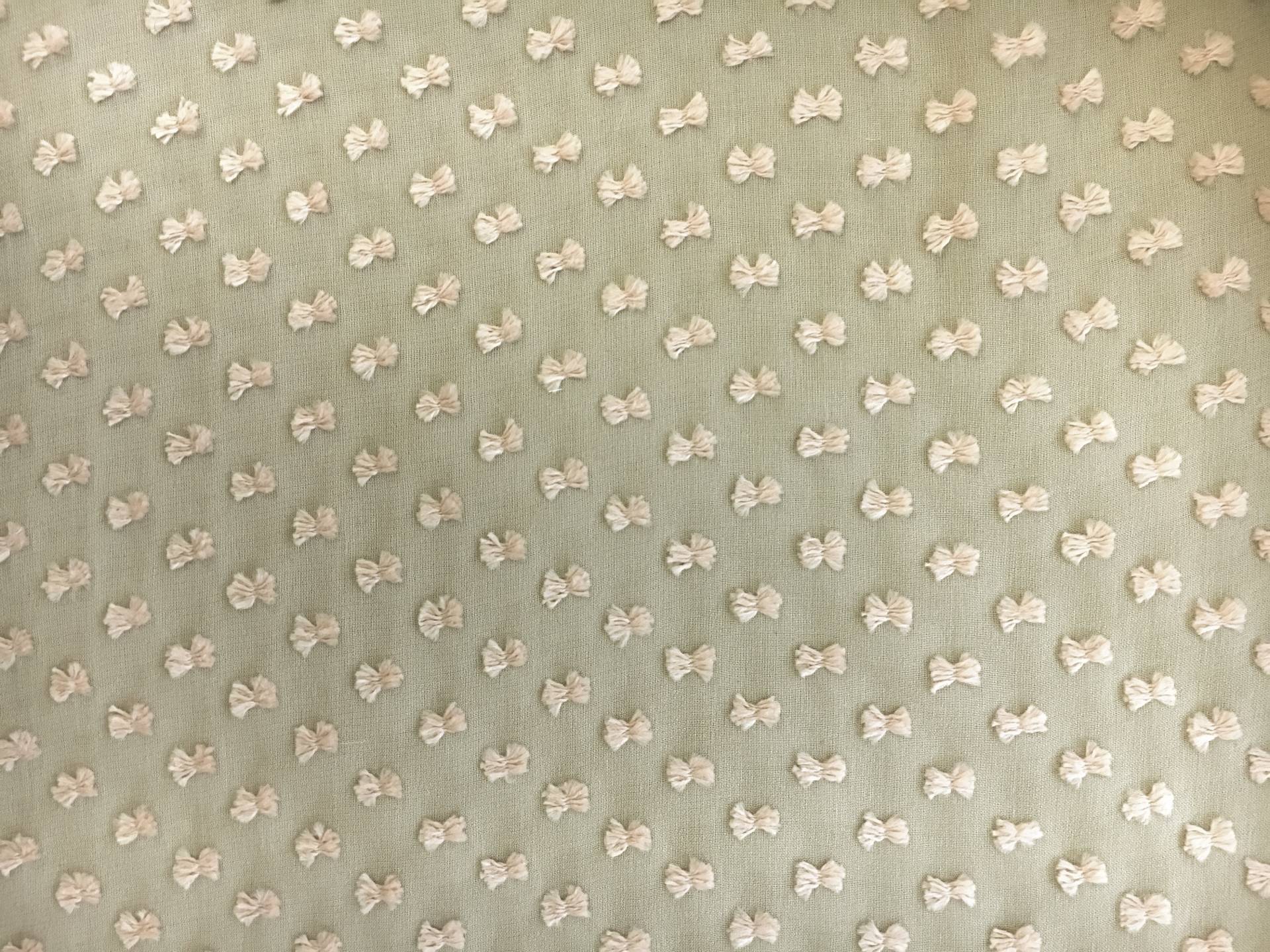 Silk and Cotton Swiss Dot Chiffon in Beige1