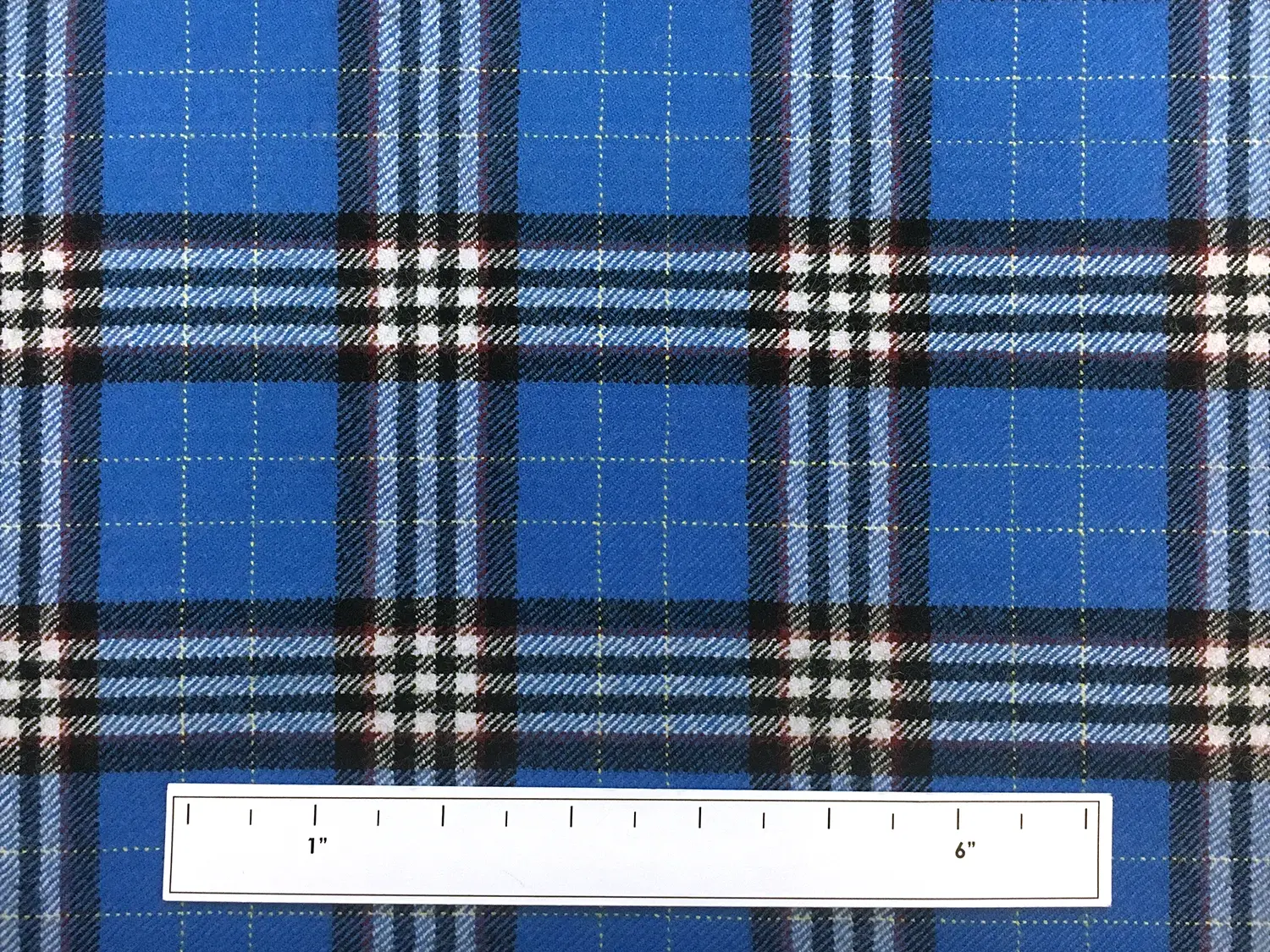 Italian Virgin Wool Tartan Plaid in Bluette3