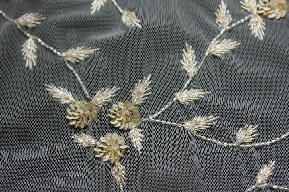 EMBROIDERY ON TULLE -B-