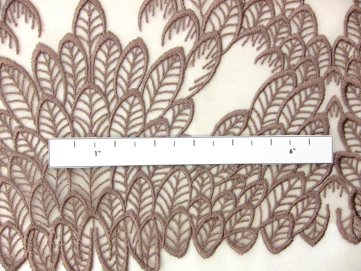 Embroidered Tulle in Old Rose2