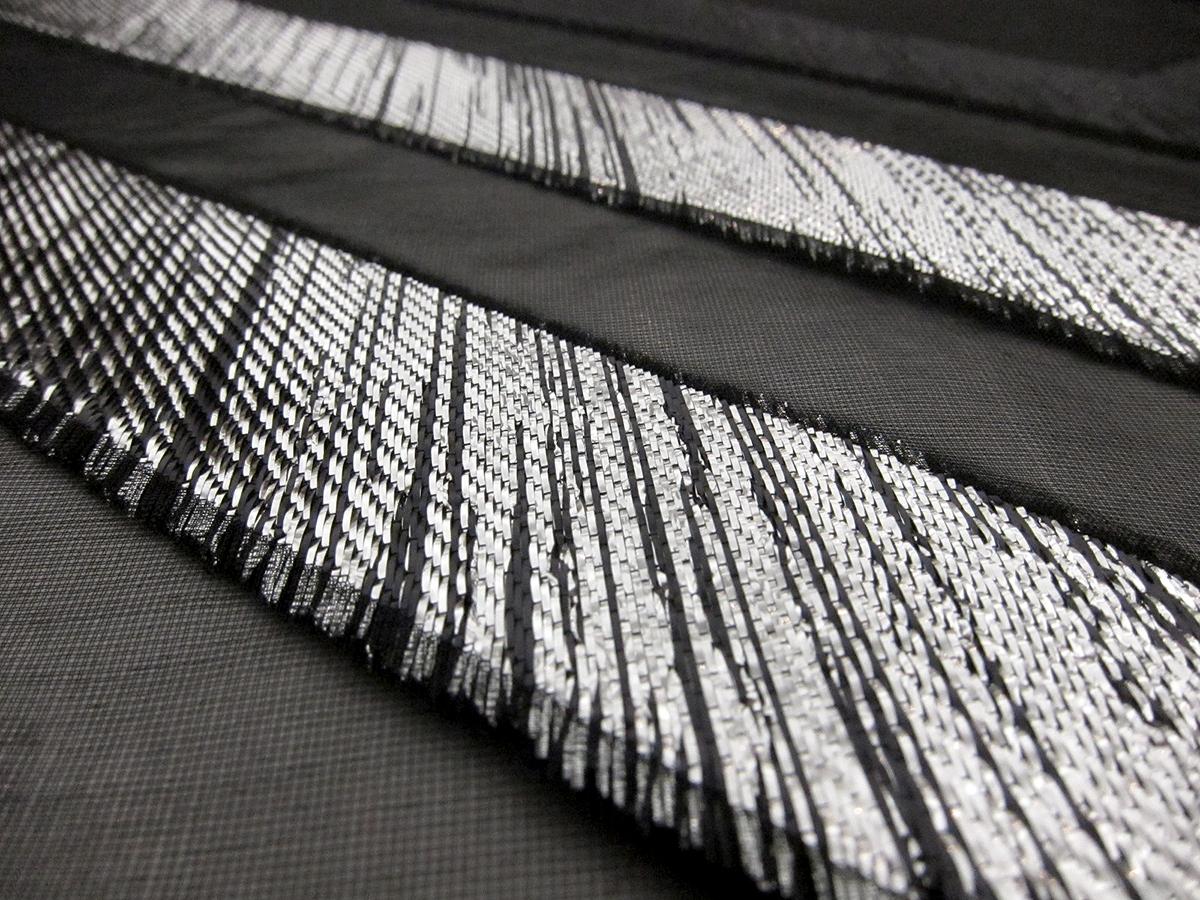 Silk Blend Metallic Fil Coupé Organza1