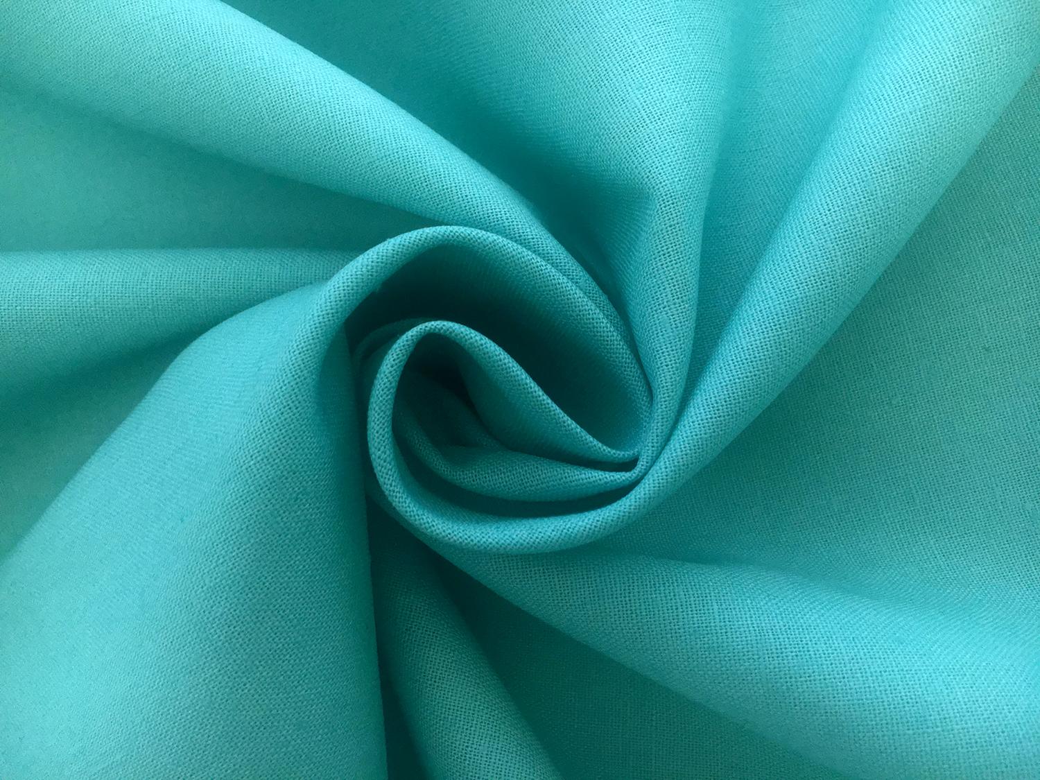 Linen Cotton Blend in Aqua1