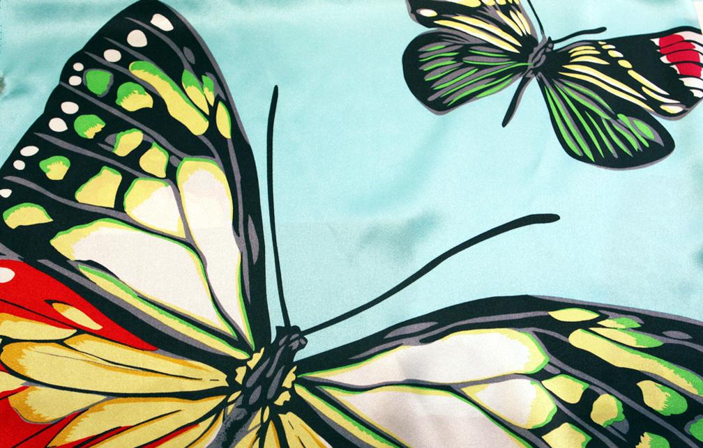 Printed Silk Charmeuse0