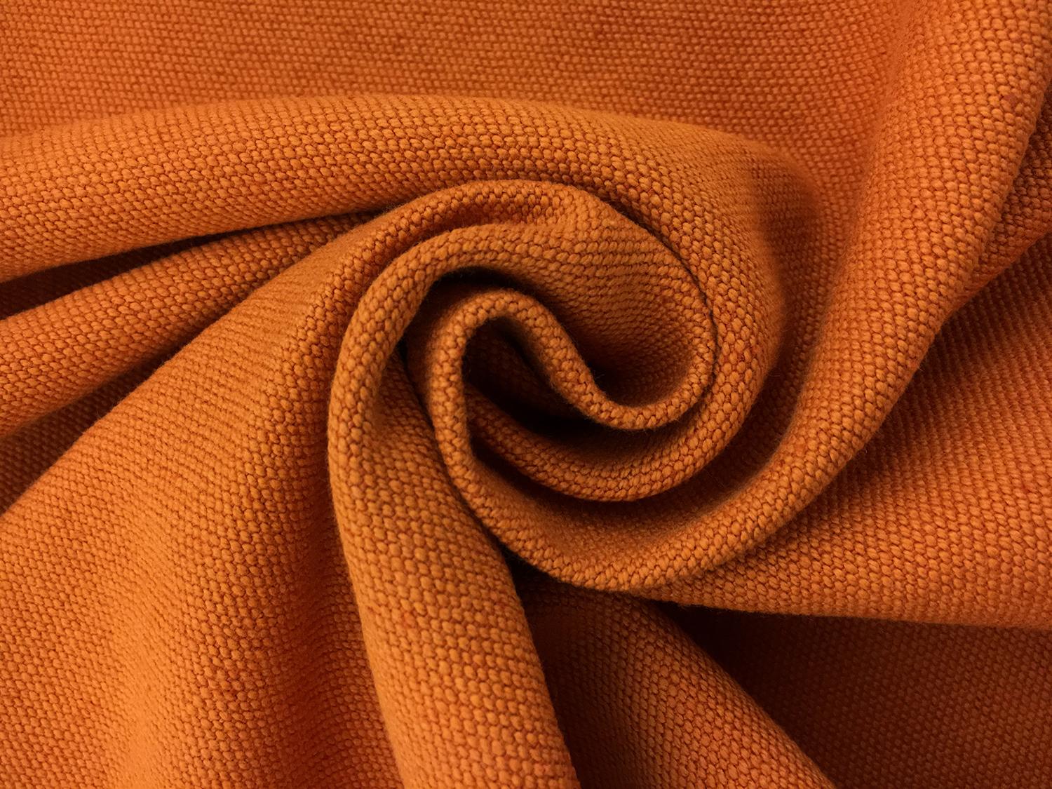 Linen and Cotton High Performance Upholstery in Orange1