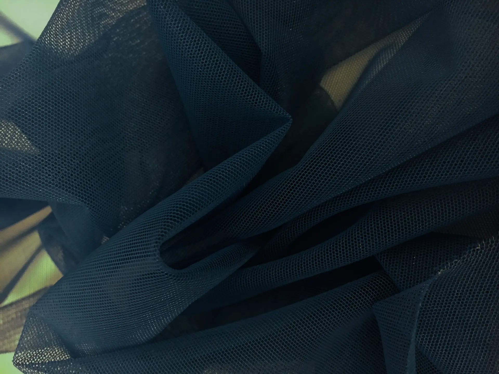 Italian Stretch Nylon Illusion in Notte0