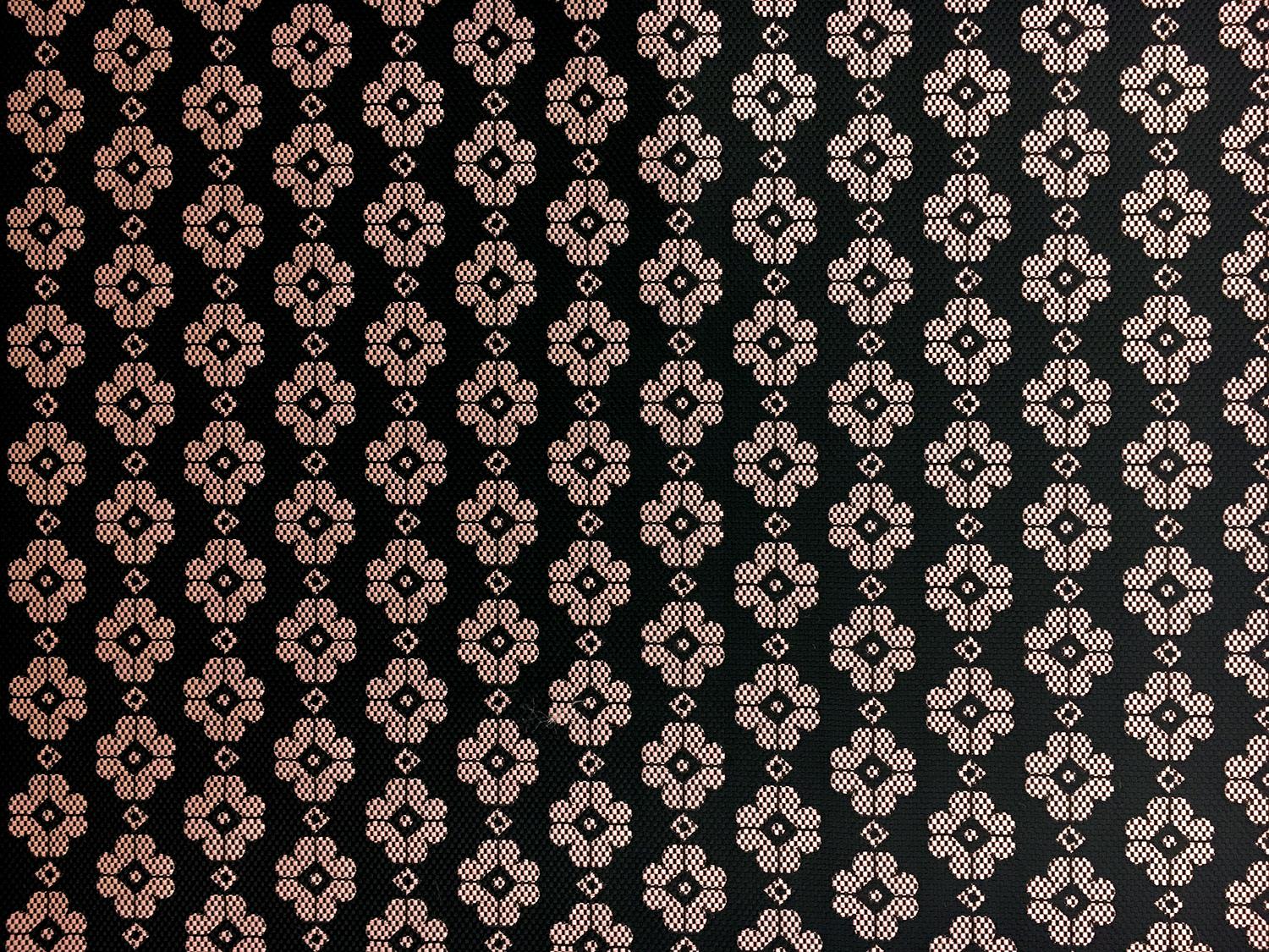 Nylon and Polyester Blend Floral Jacquard2