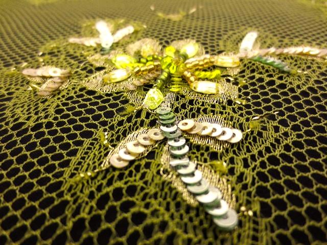 Beaded Metallic Chantilly Lace2