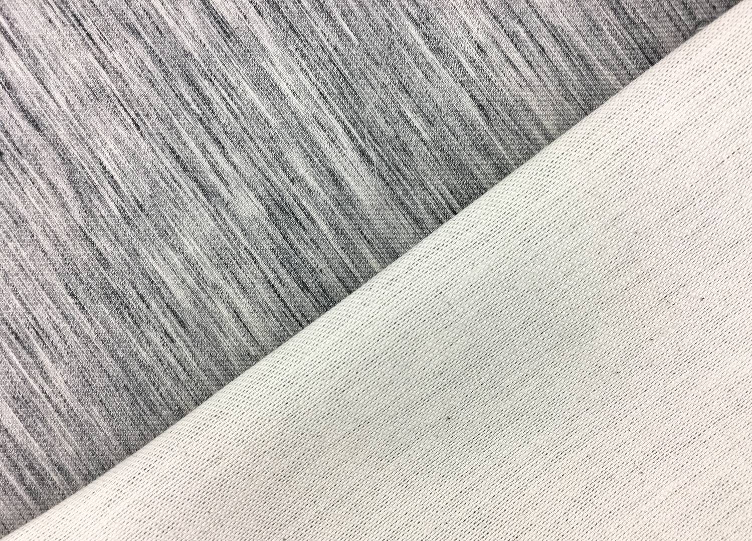 Doubleface Stretch Cotton Twill in Heather Graphite0