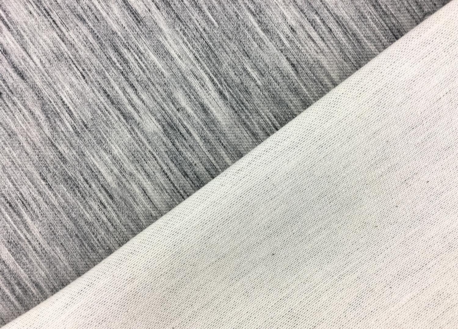 Doubleface Stretch Cotton Twill in Heather Graphite0